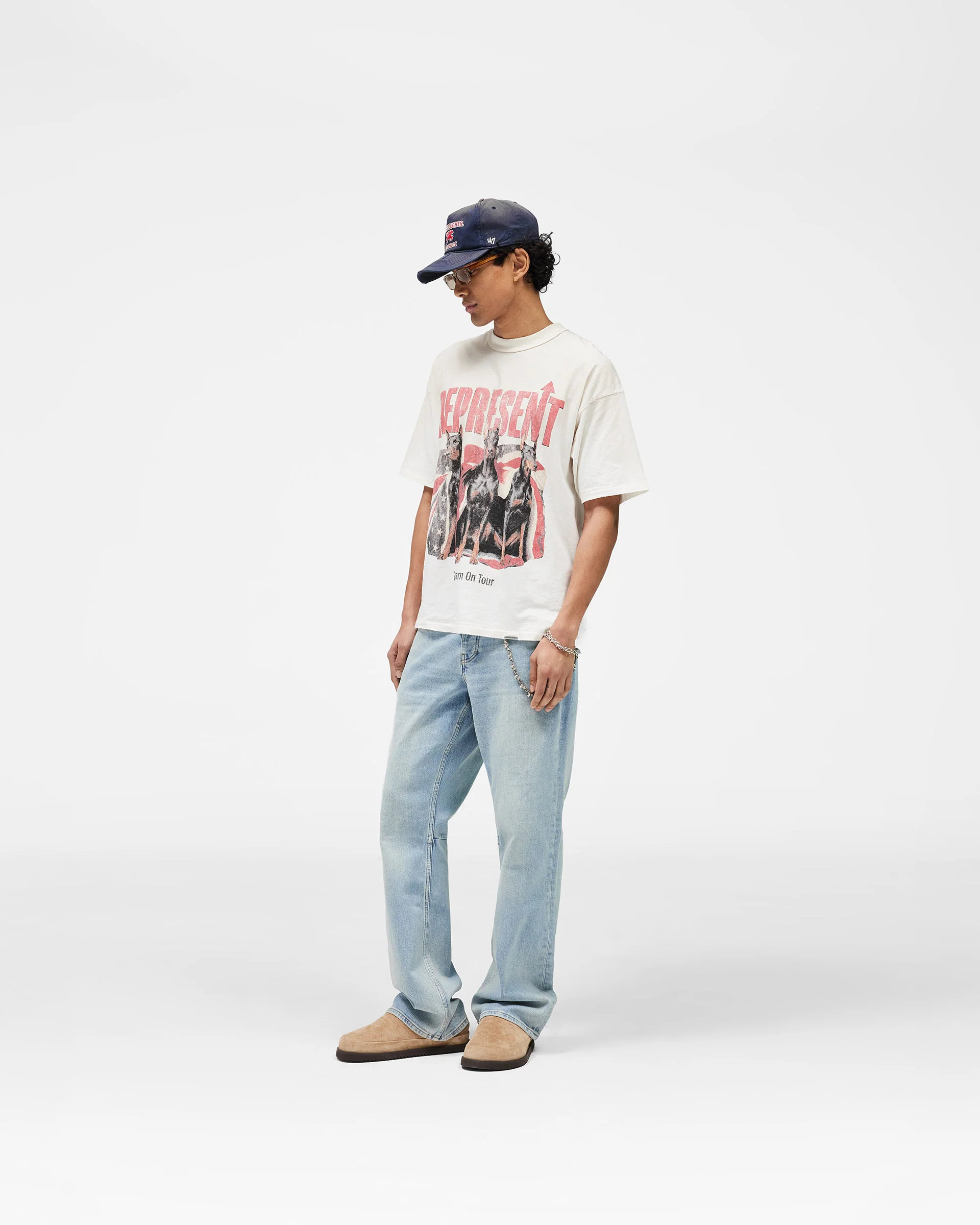 Dream On Tour T-Shirt - Washed Ecru - Image 9