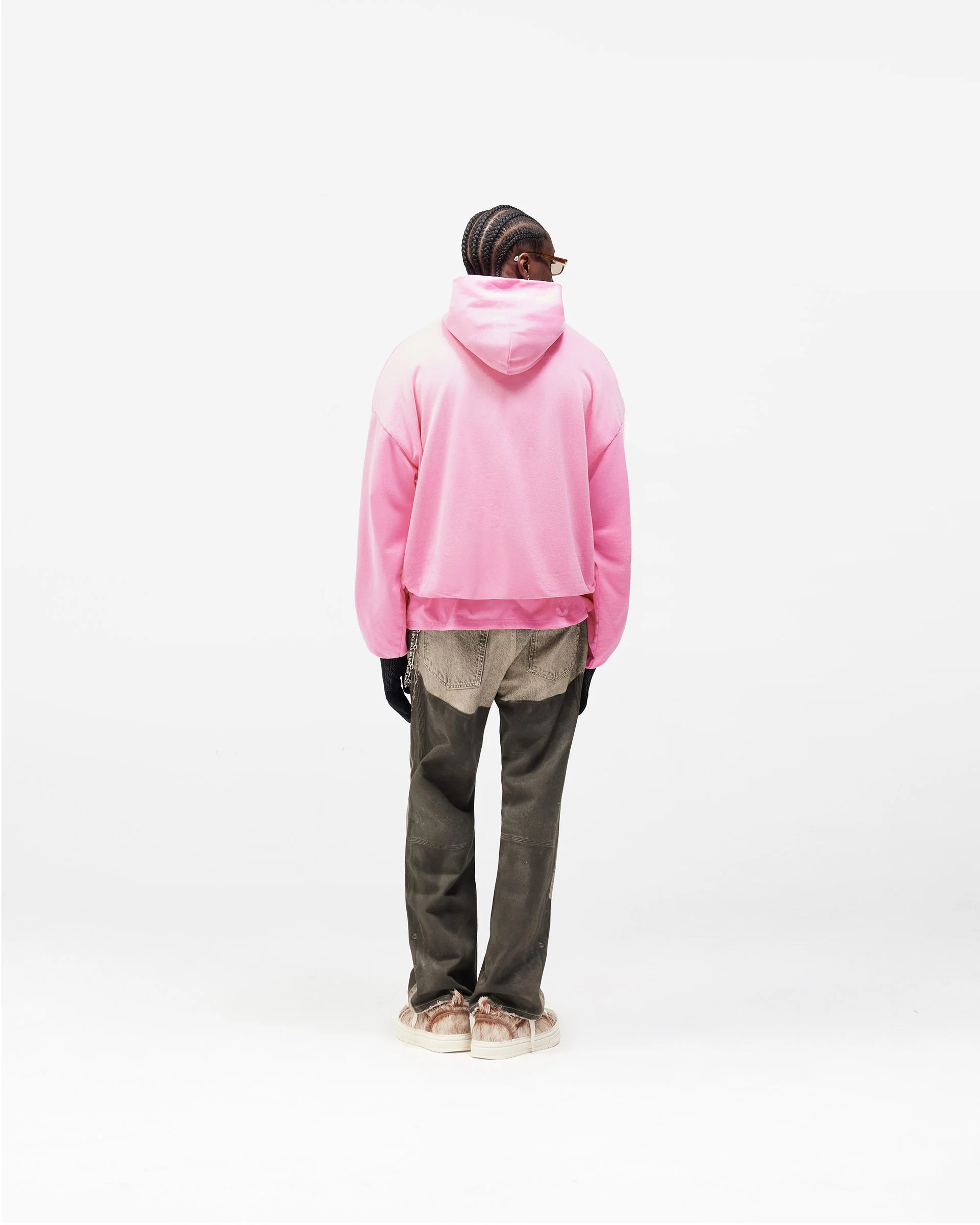 Dual Layer Script Hoodie - Candy - Image 11