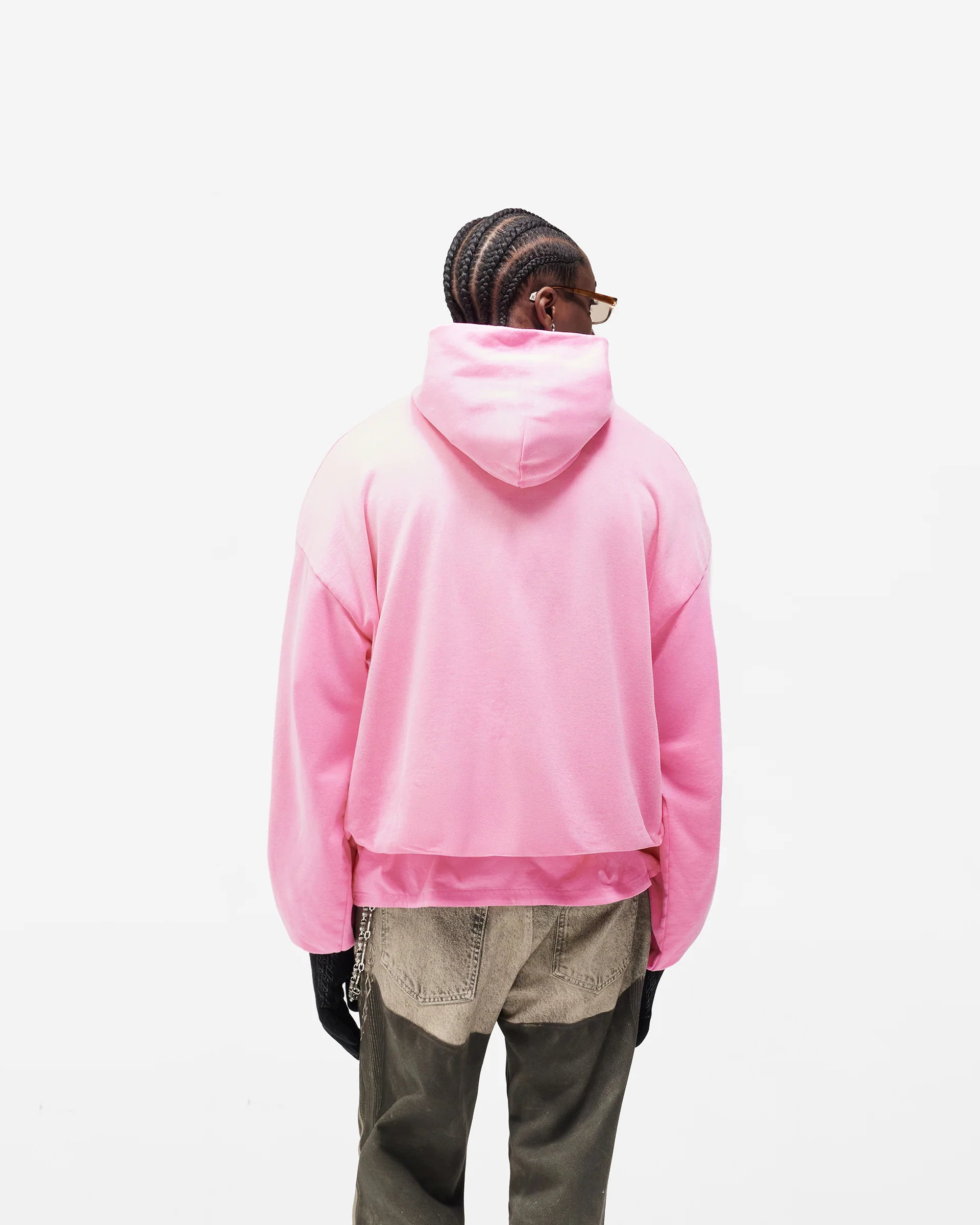 Dual Layer Script Hoodie - Candy - Image 7