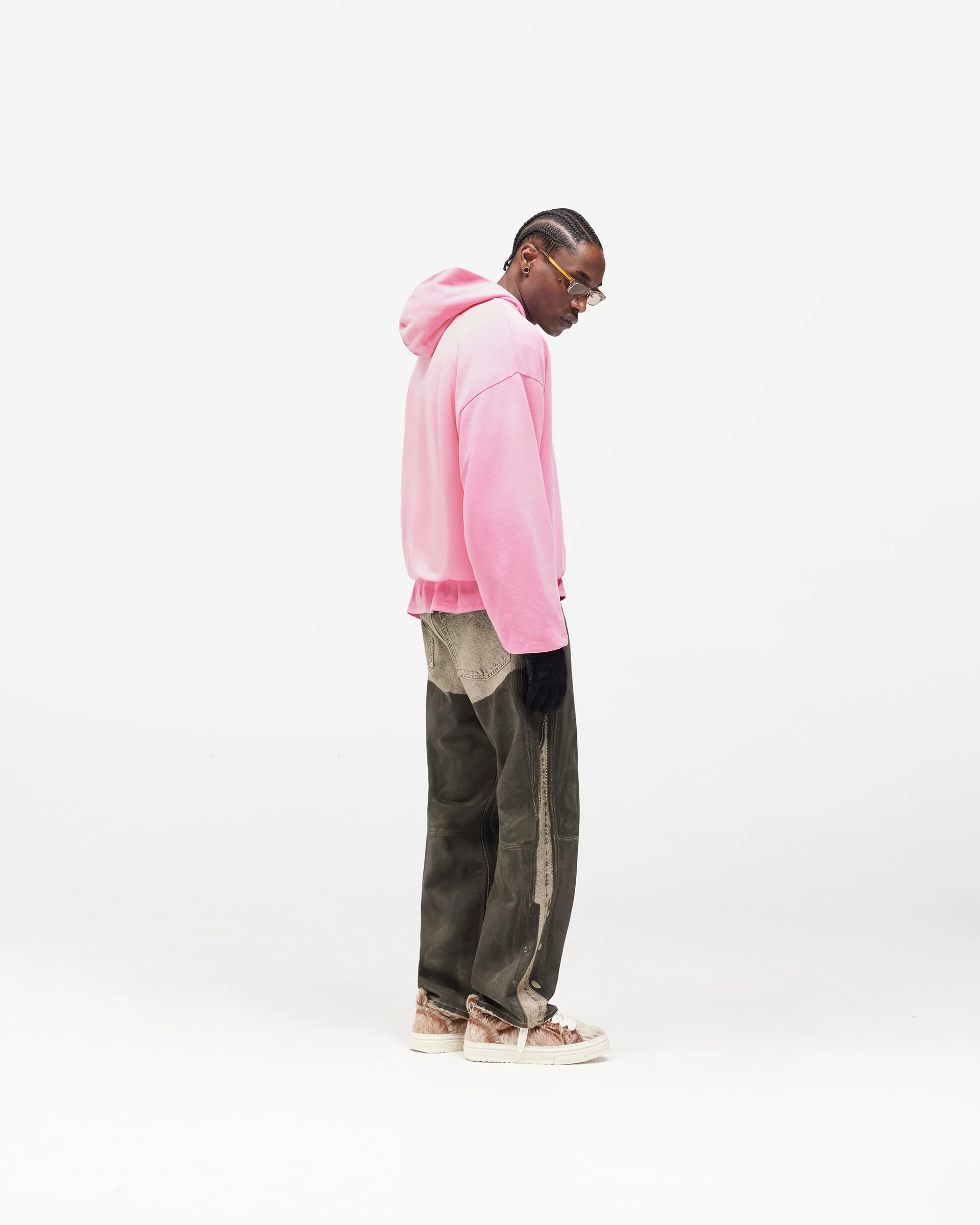 Dual Layer Script Hoodie - Candy - Image 9