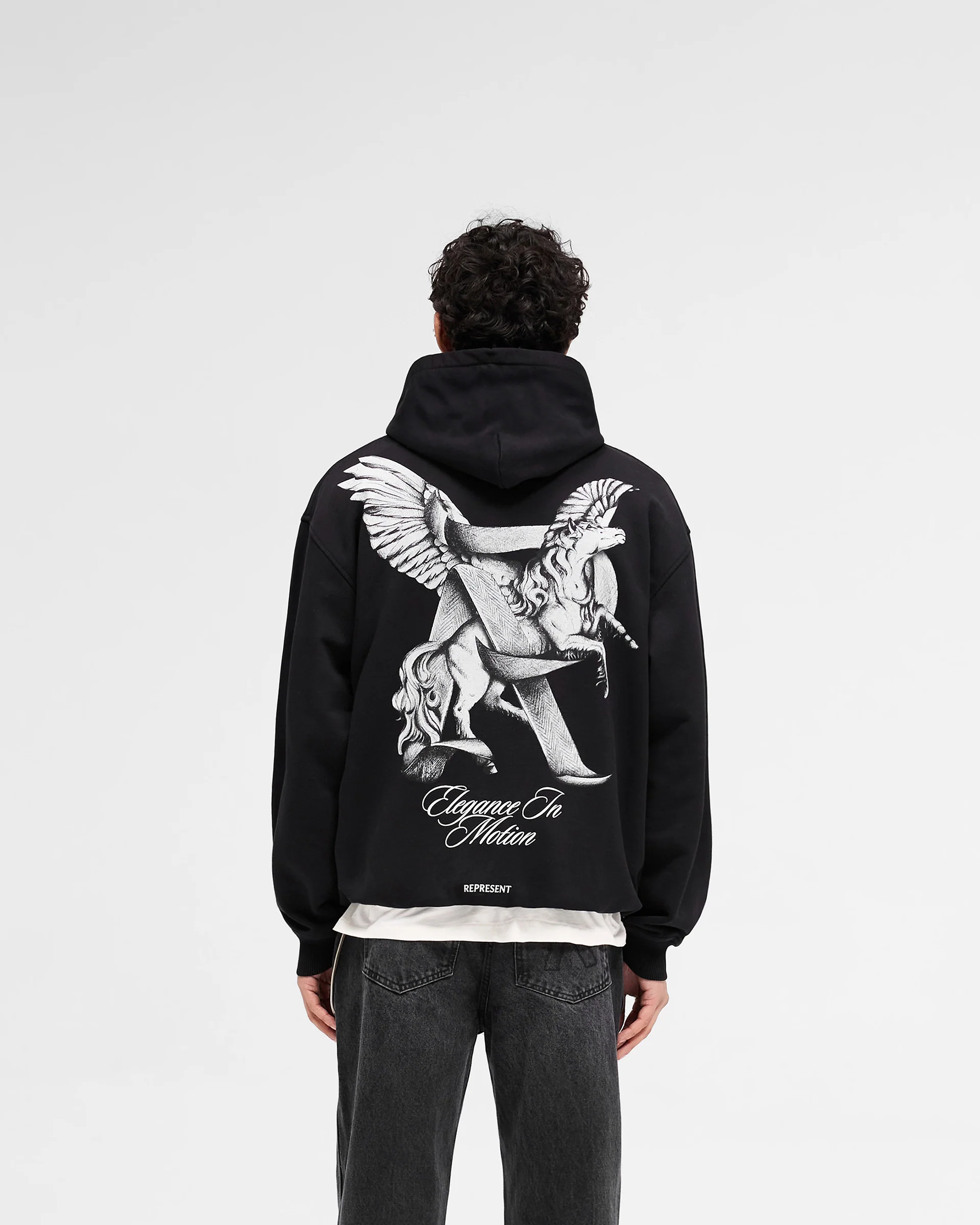 Elegance In Motion Hoodie - Jet Black - Image 5