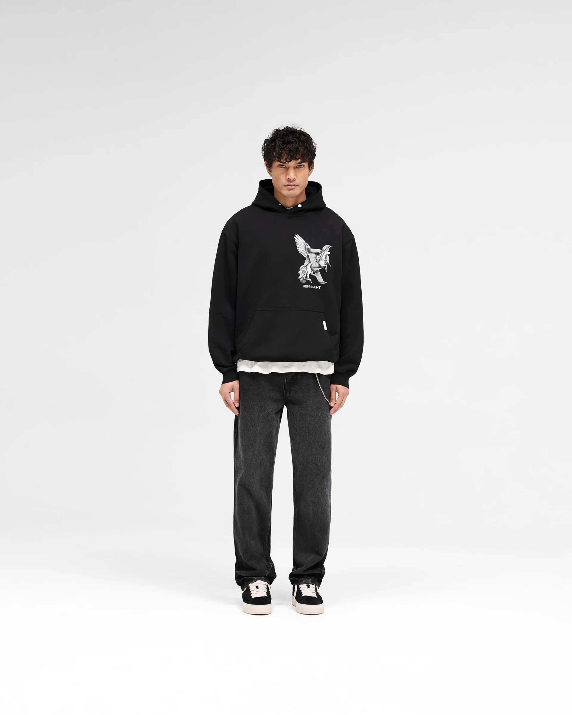 Elegance In Motion Hoodie - Jet Black - Image 6
