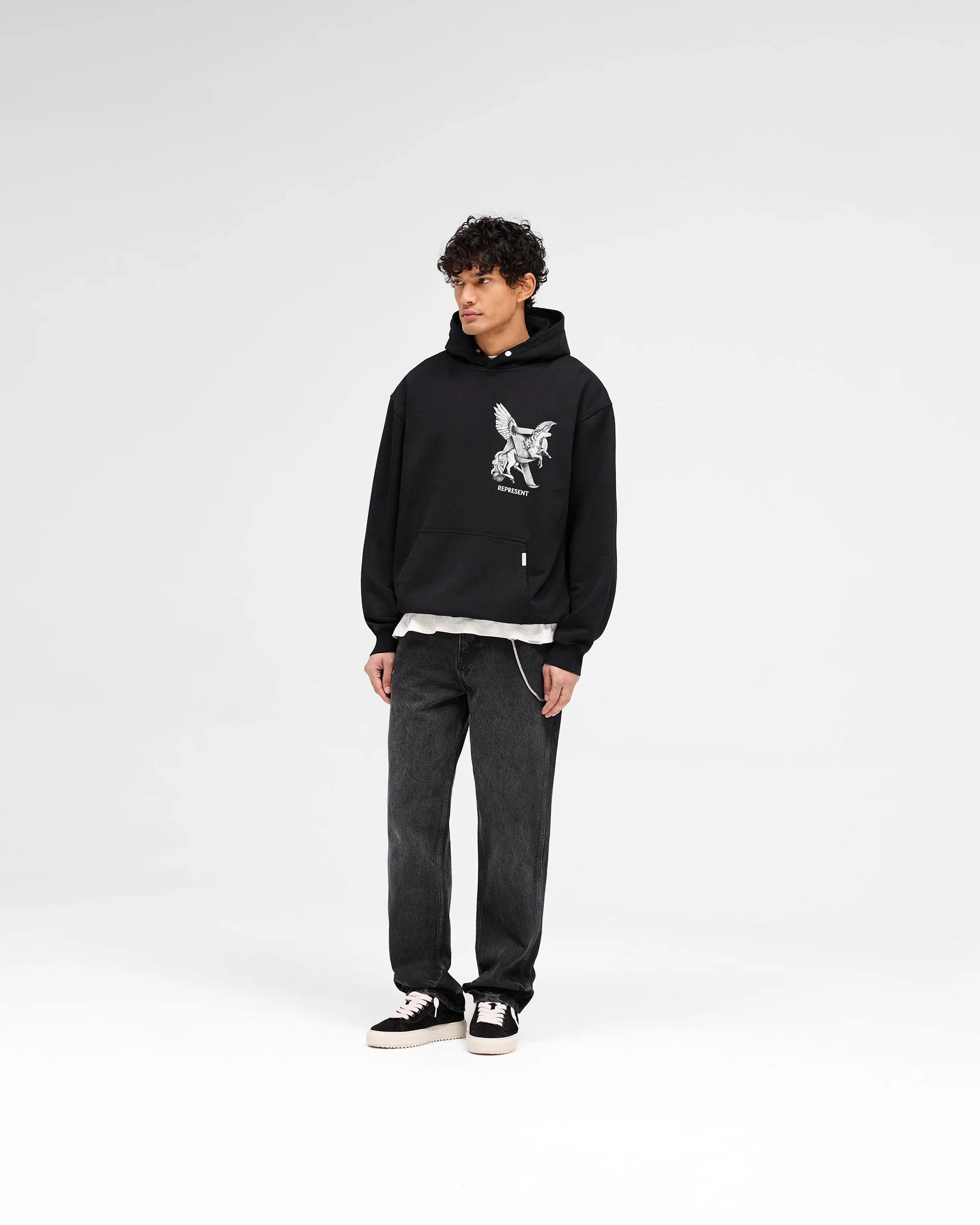 Elegance In Motion Hoodie - Jet Black - Image 7