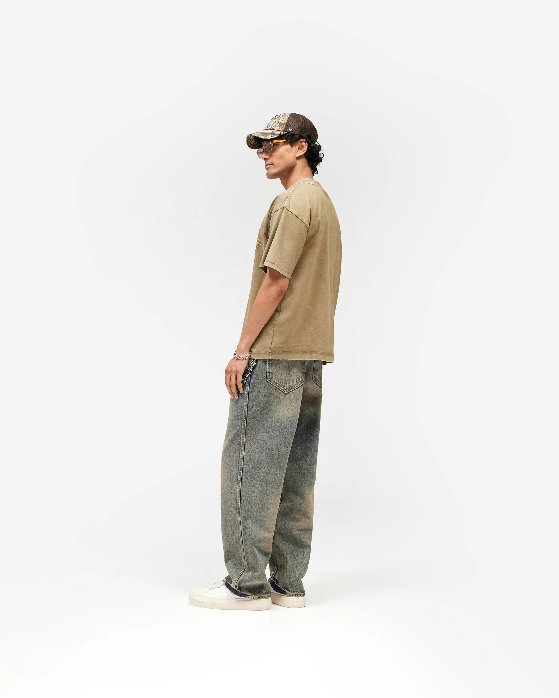 Embellished Represent T-Shirt - Vintage Khaki - Image 8