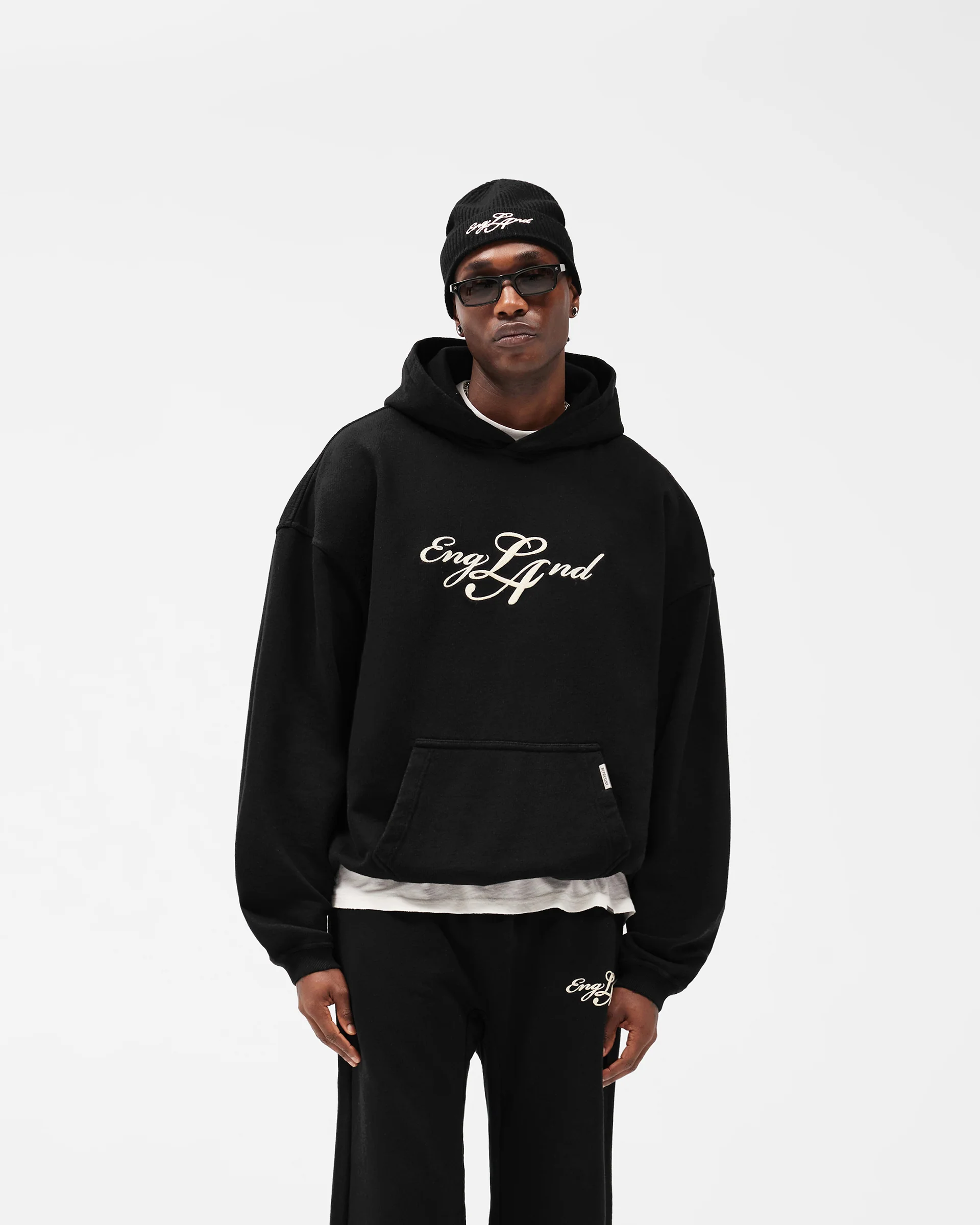 EngLAnd Hoodie - Jet Black - Image 3
