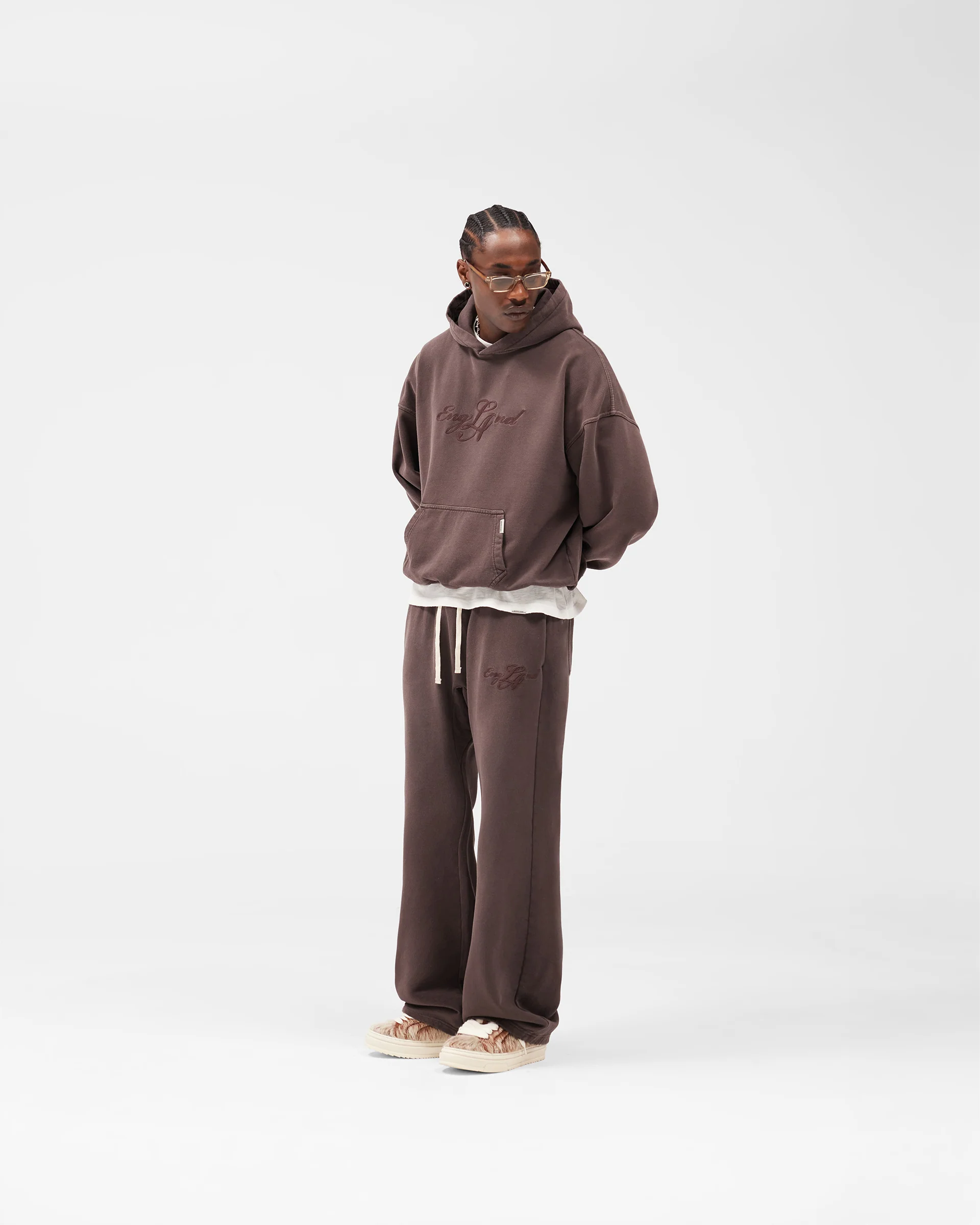 EngLAnd Hoodie - Washed Brown - Image 7