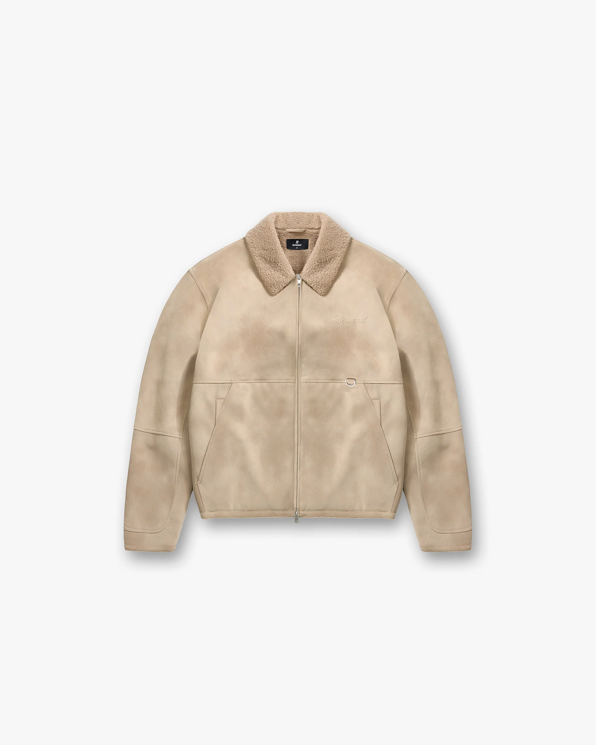 Faux Shearling Jacket - Cafe