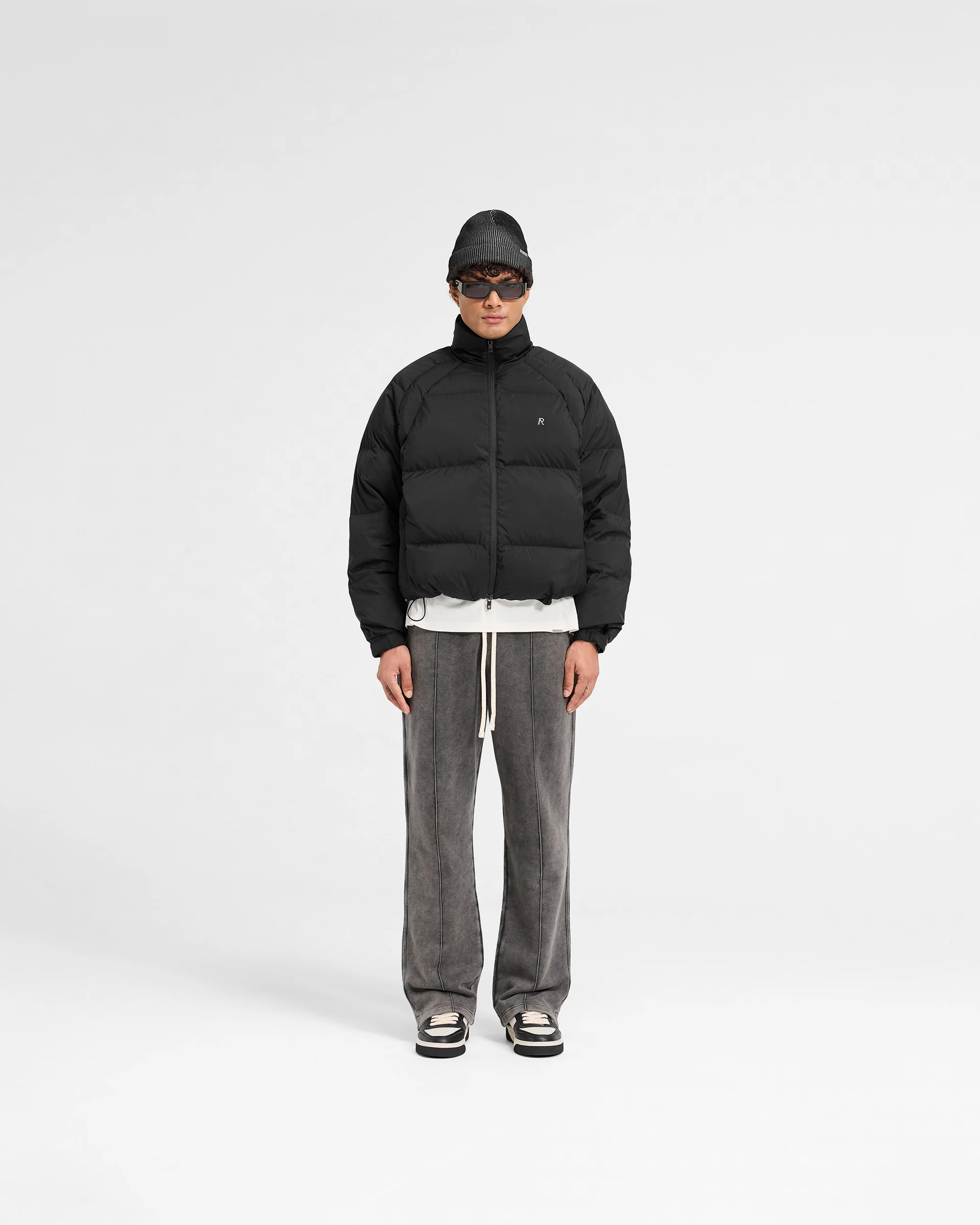 Funnel Neck Puffer - Black - Image 5