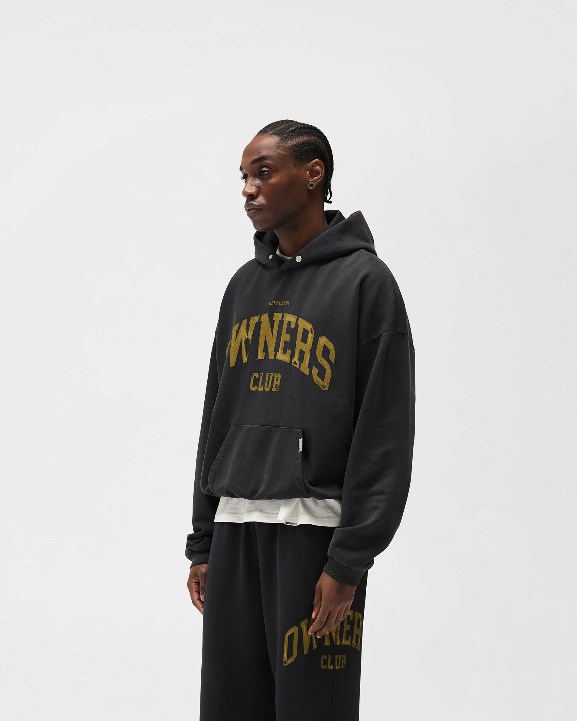 Represent Owners Club Hoodie - Faded Black - Image 4