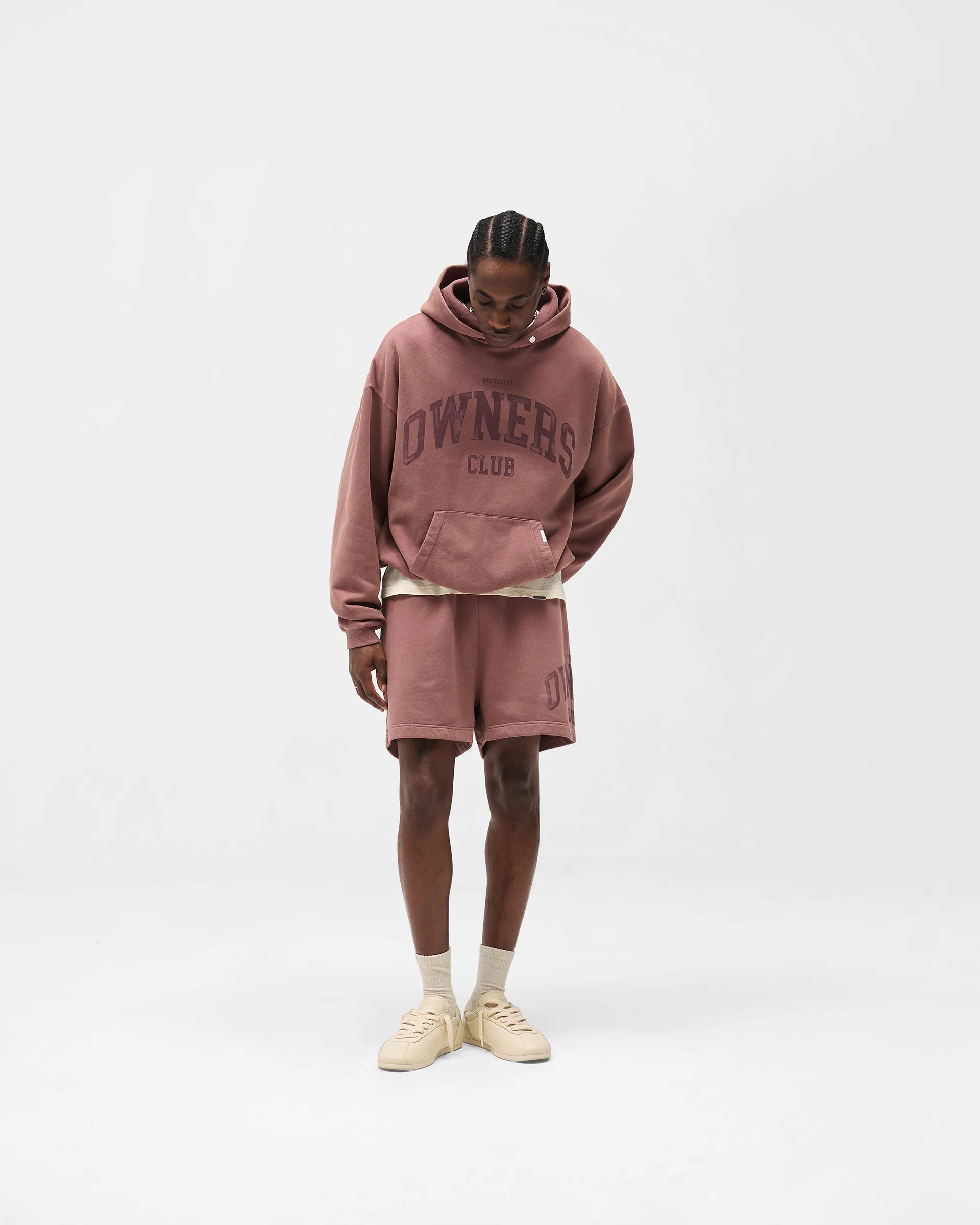 Represent Owners Club Shorts - Smoked Rose - Image 5