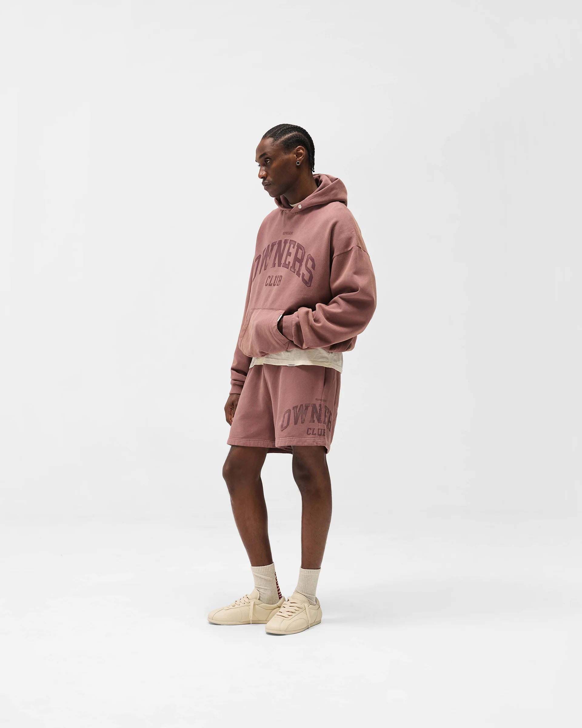 Represent Owners Club Shorts - Smoked Rose - Image 6