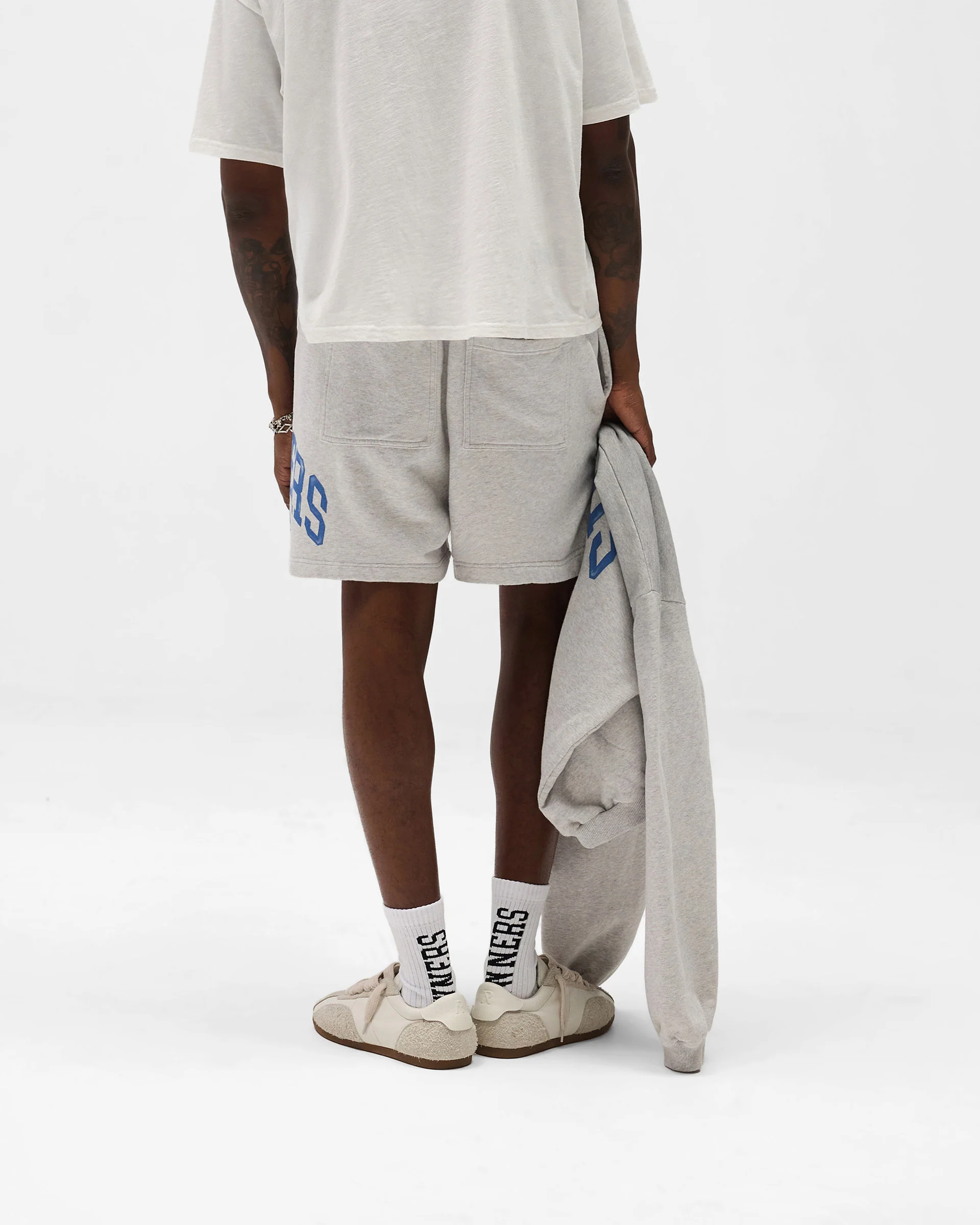 Represent Owners Club Shorts - Sprayed Ice Grey Marl - Image 4