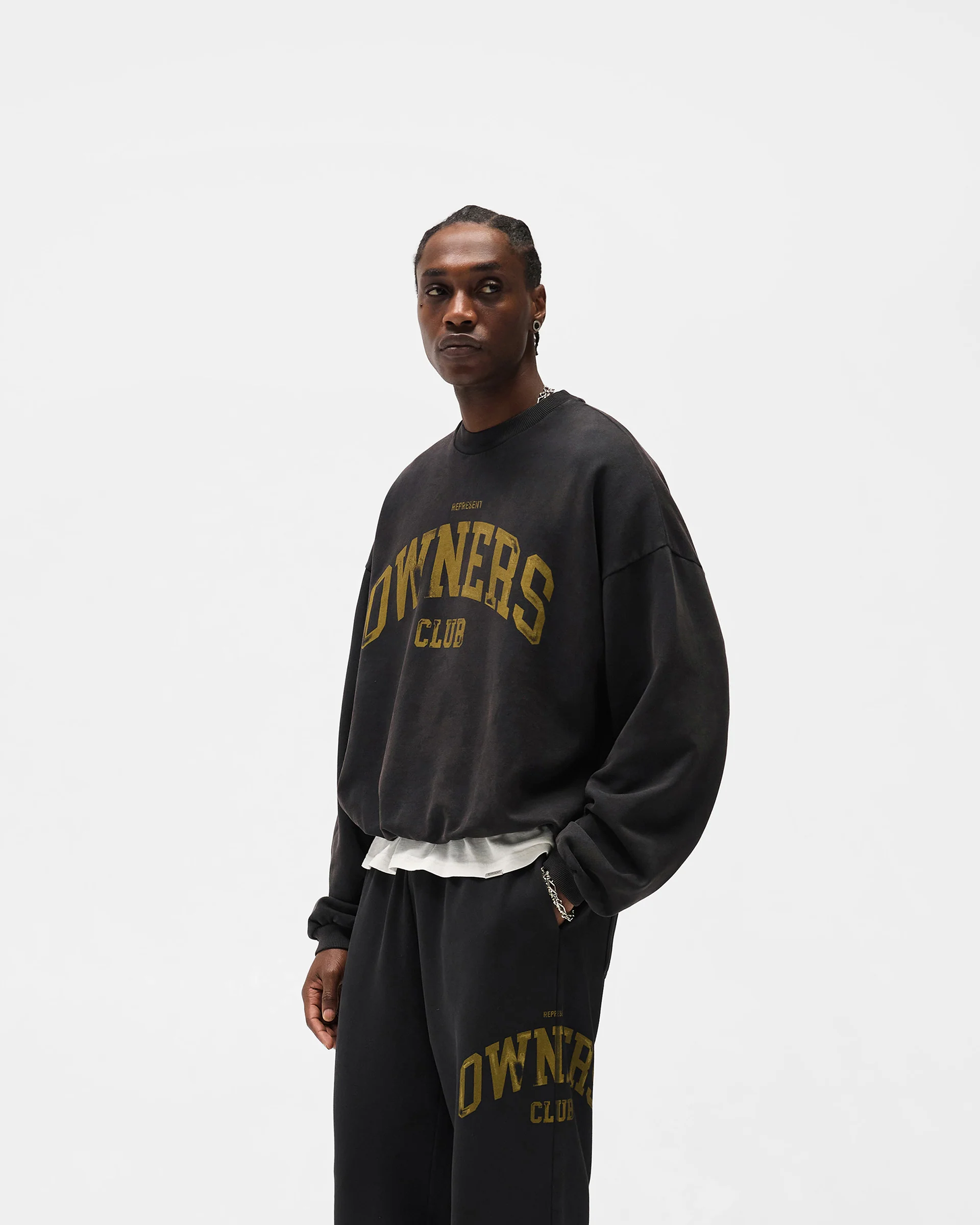 Represent Owners Club Sweater - Faded Black - Image 2
