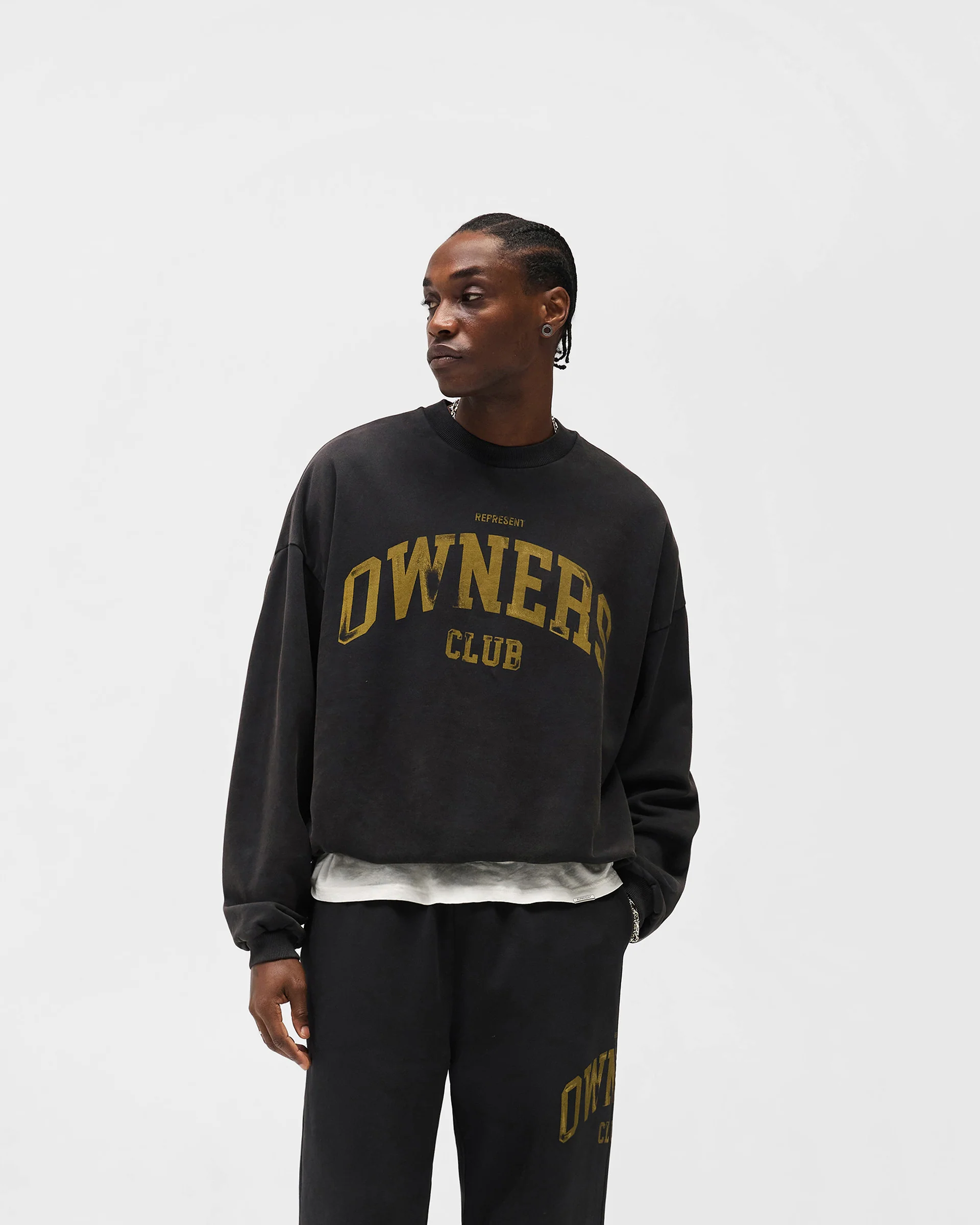 Represent Owners Club Sweater - Faded Black - Image 3