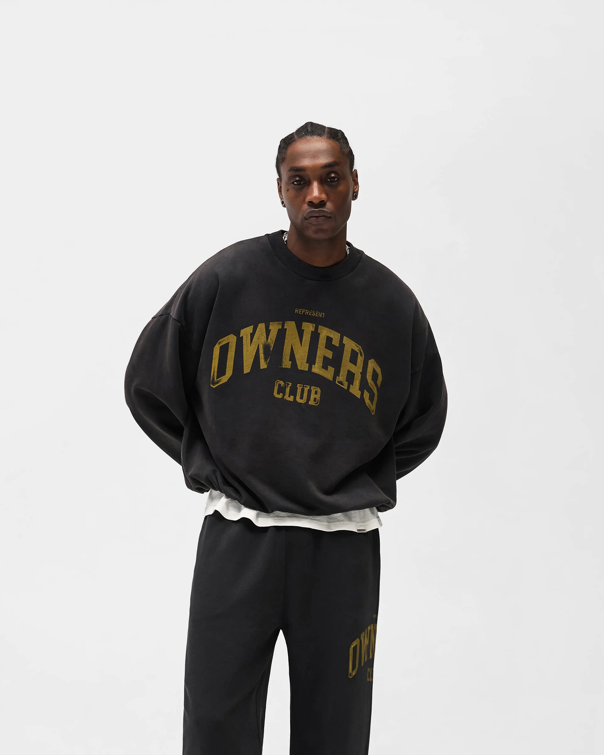 Represent Owners Club Sweater - Faded Black - Image 4