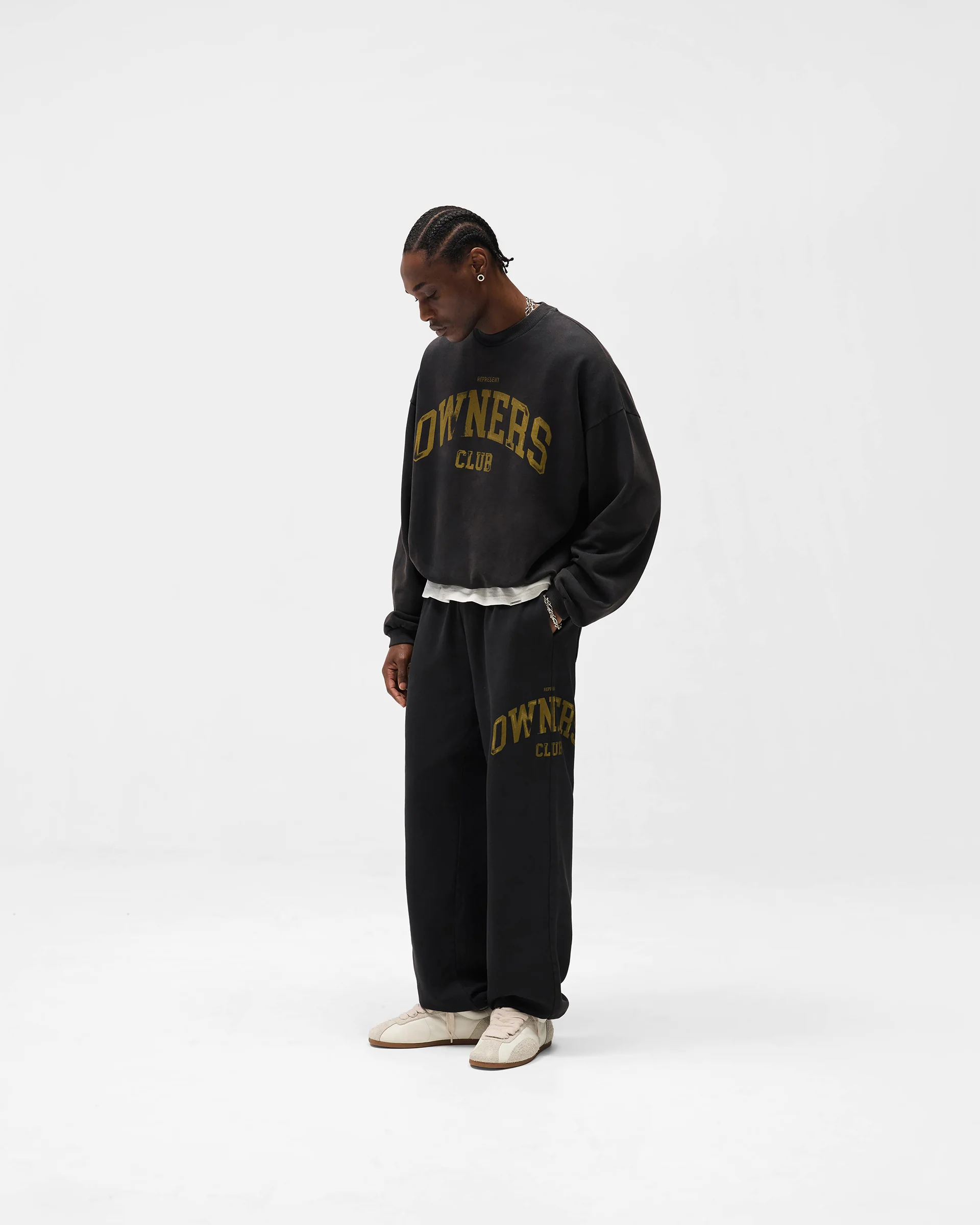 Represent Owners Club Sweater - Faded Black - Image 9