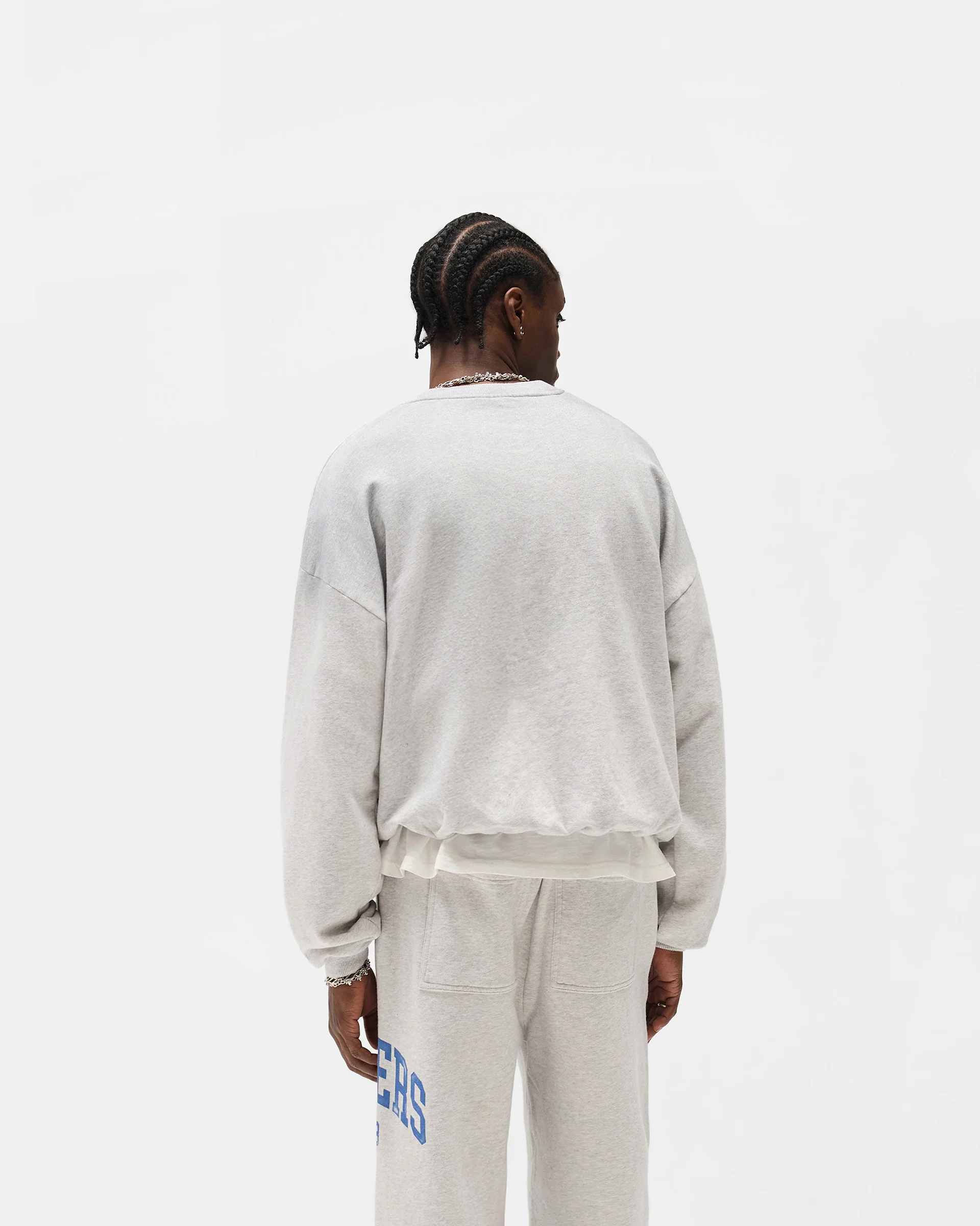 Represent Owners Club Sweater - Sprayed Ice Grey Marl - Image 5