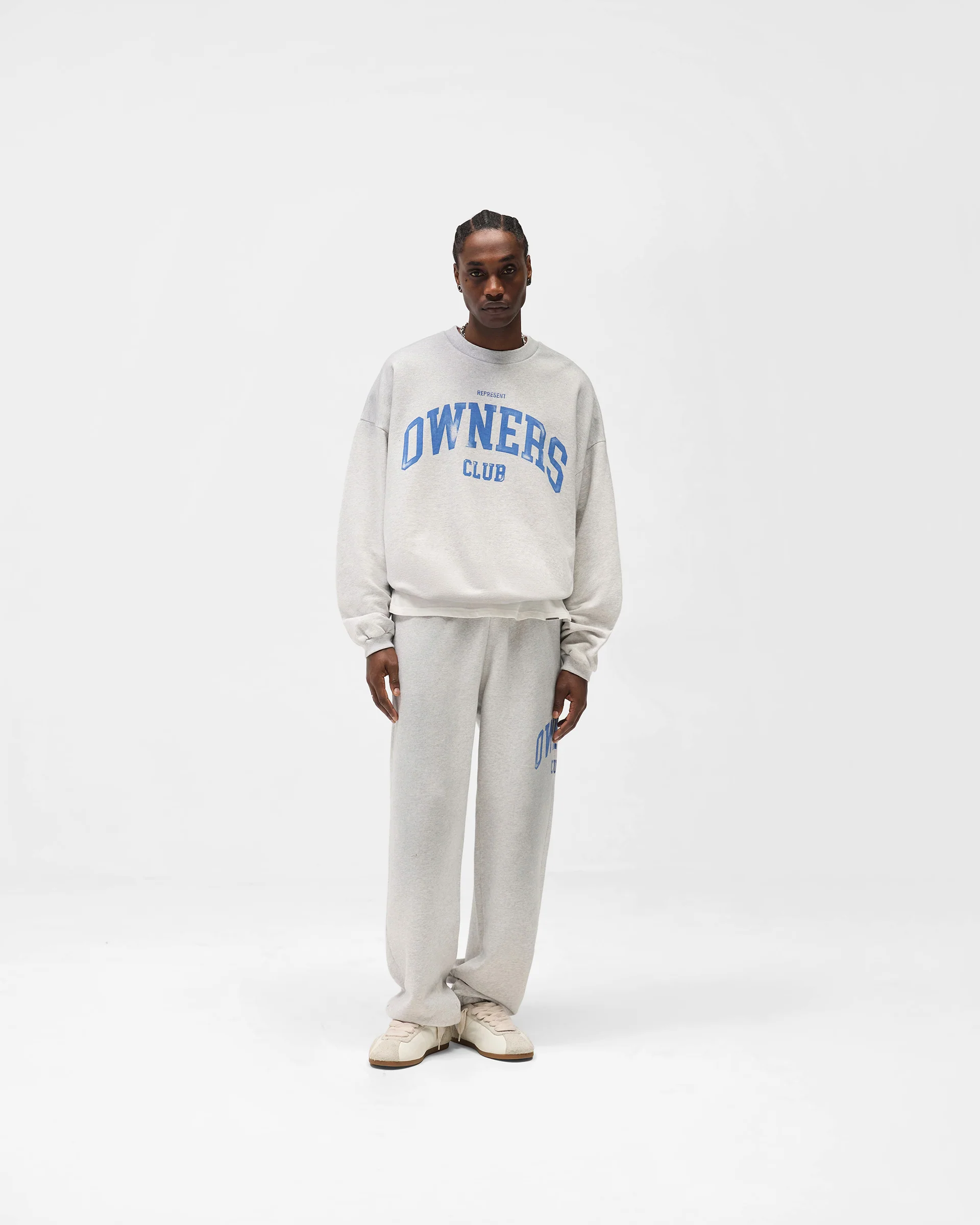 Represent Owners Club Sweater - Sprayed Ice Grey Marl - Image 6
