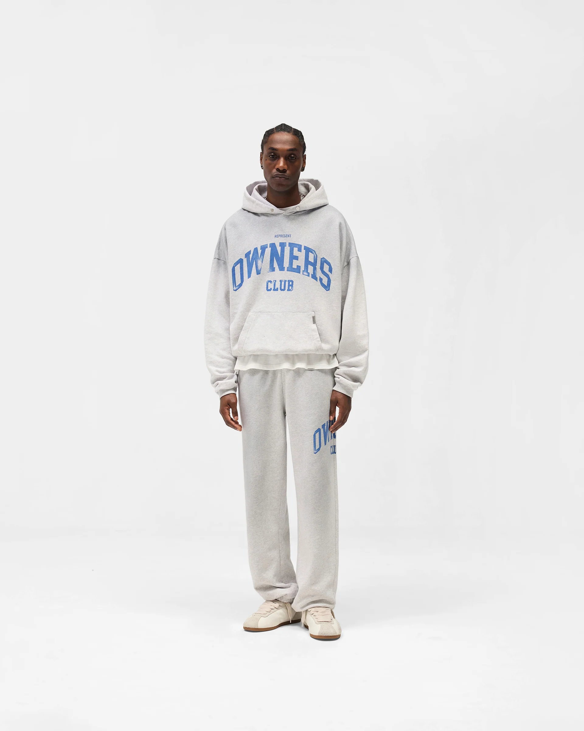 Represent Owners Club Sweatpant - Sprayed Ice Grey Marl - Image 6