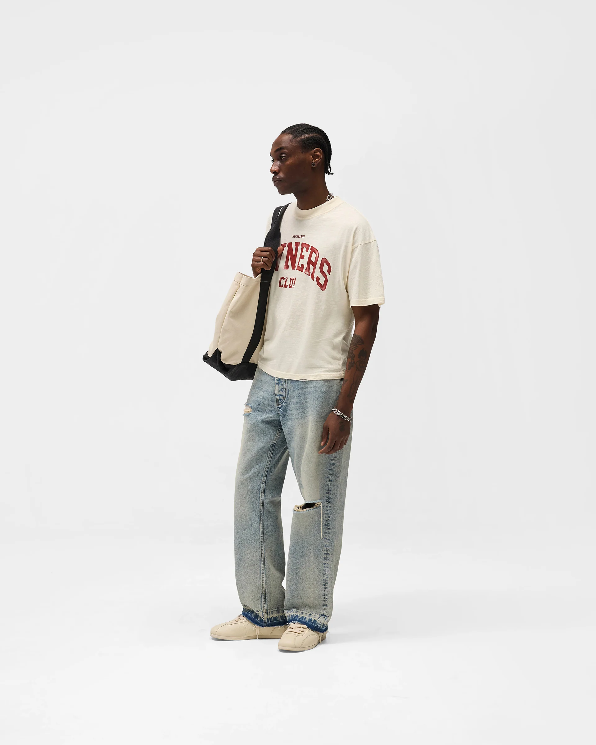 Represent Owners Club T-Shirt - Buttercream - Image 8