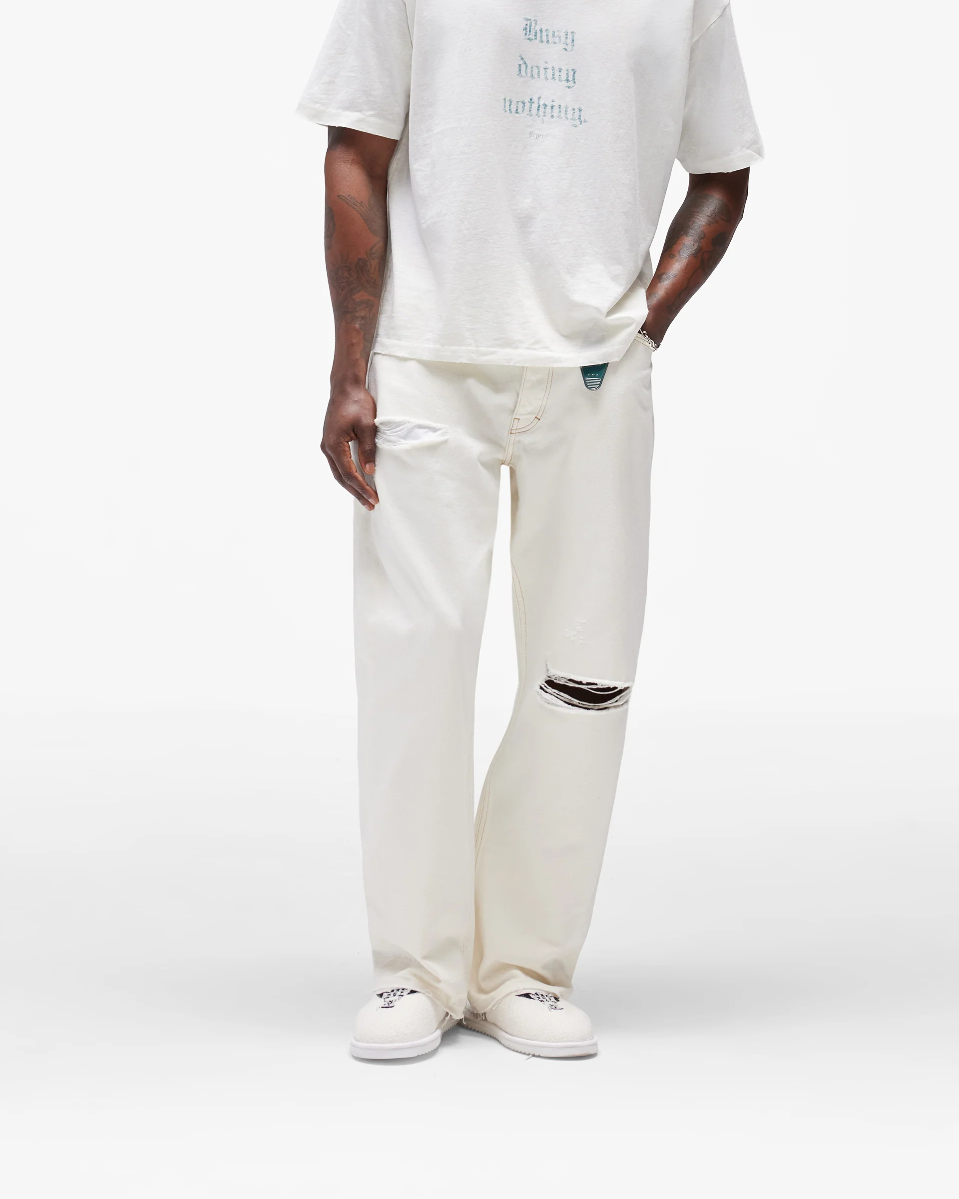 Heaton Denim - Vintage White - Image 3