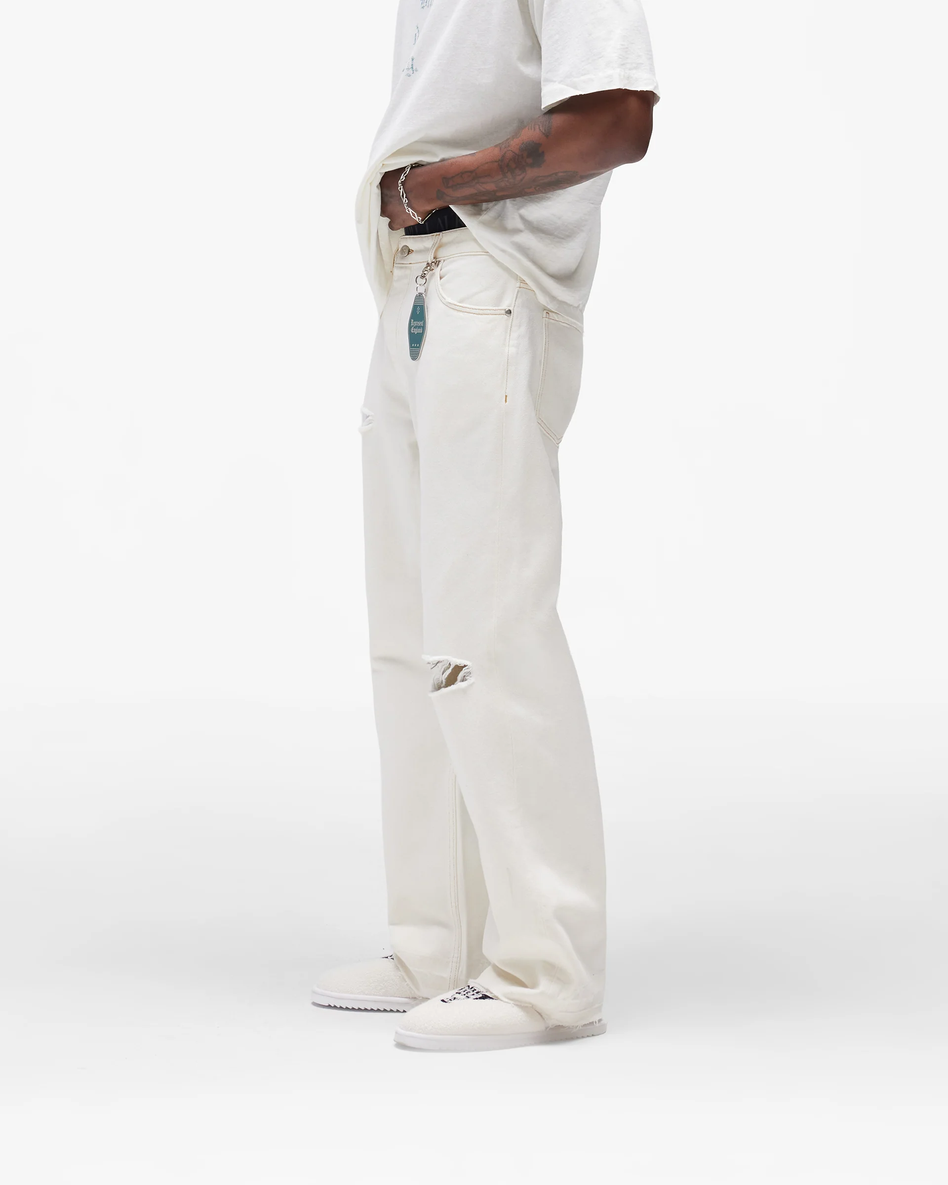 Heaton Denim - Vintage White - Image 5