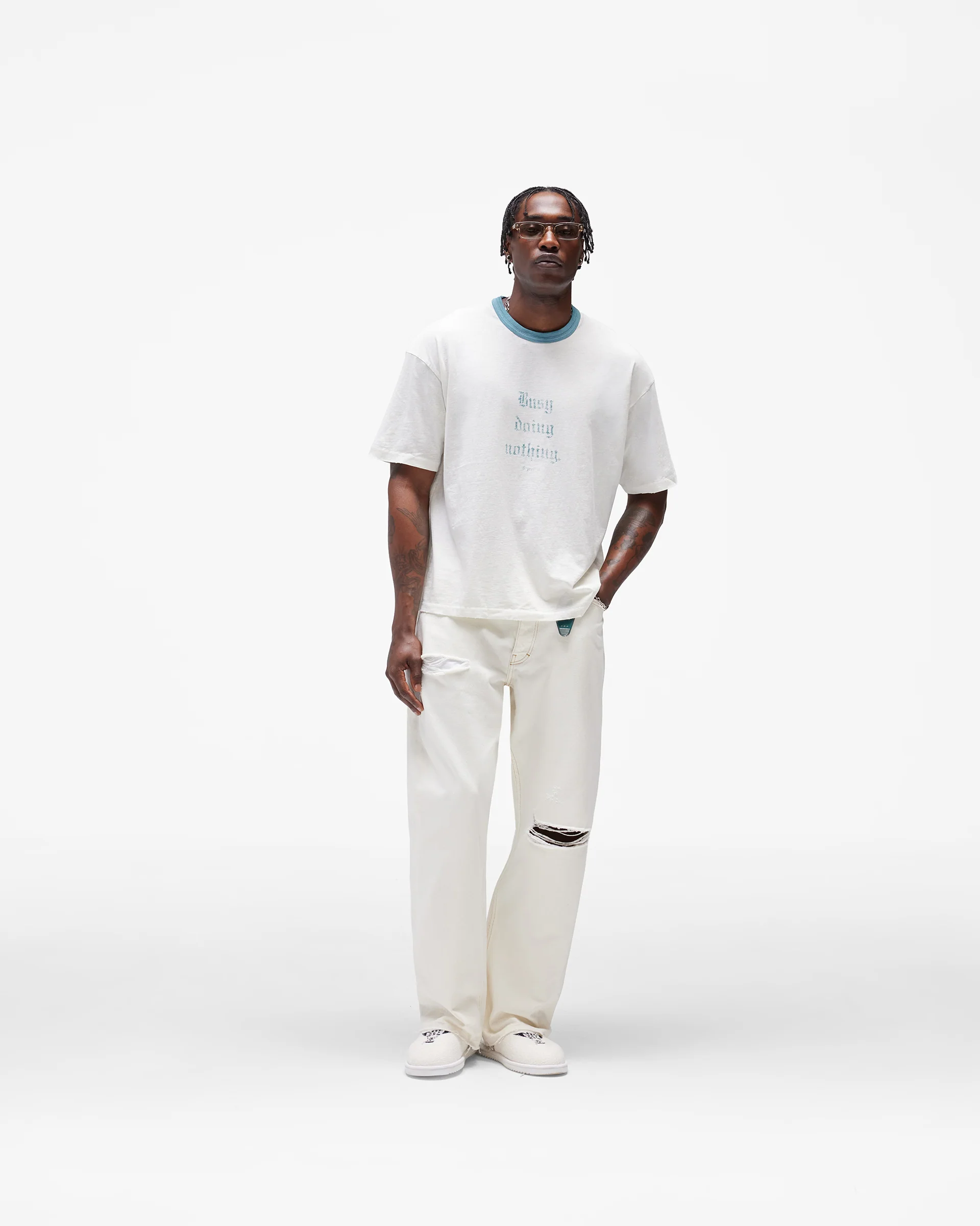 Heaton Denim - Vintage White - Image 7