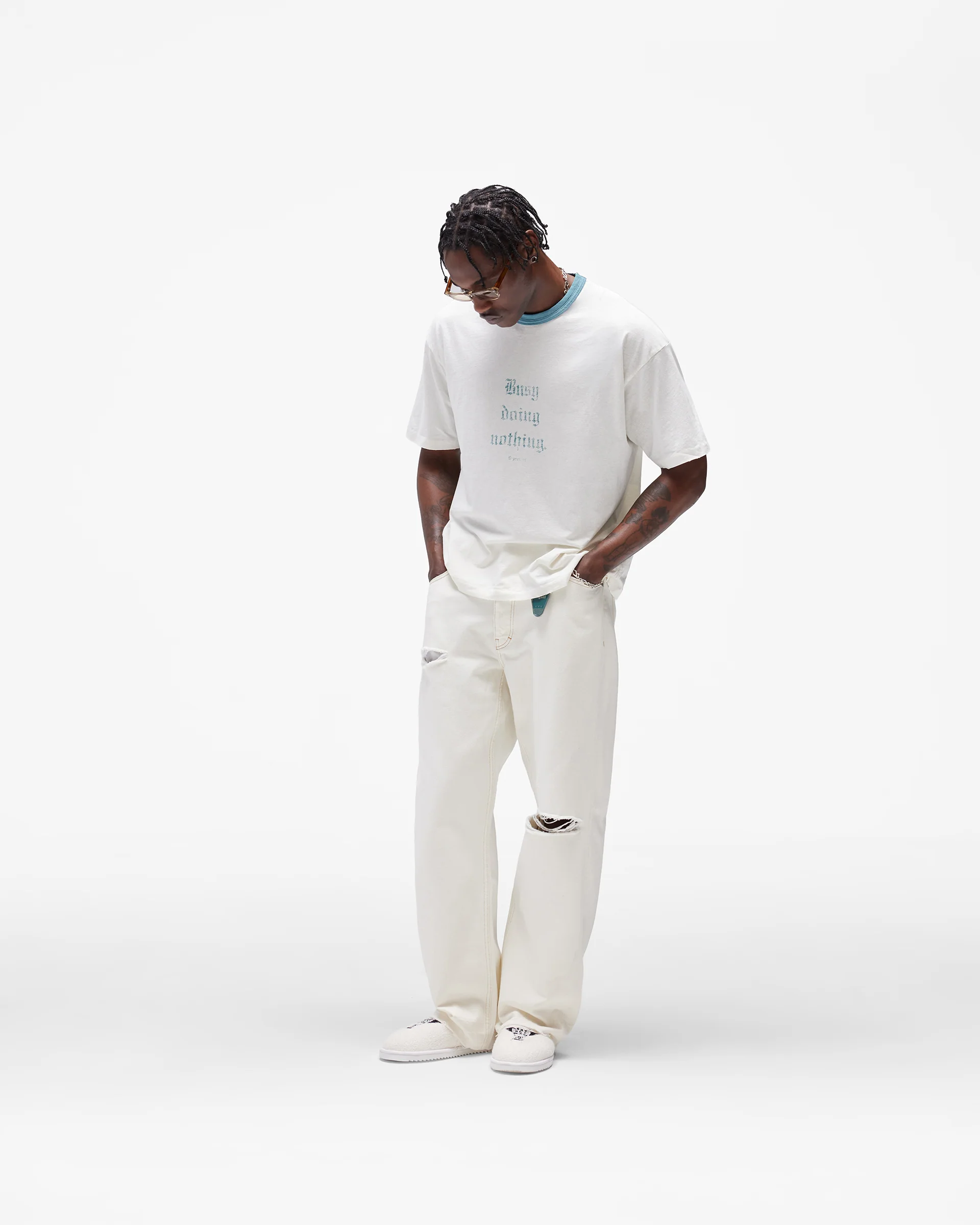 Heaton Denim - Vintage White - Image 9