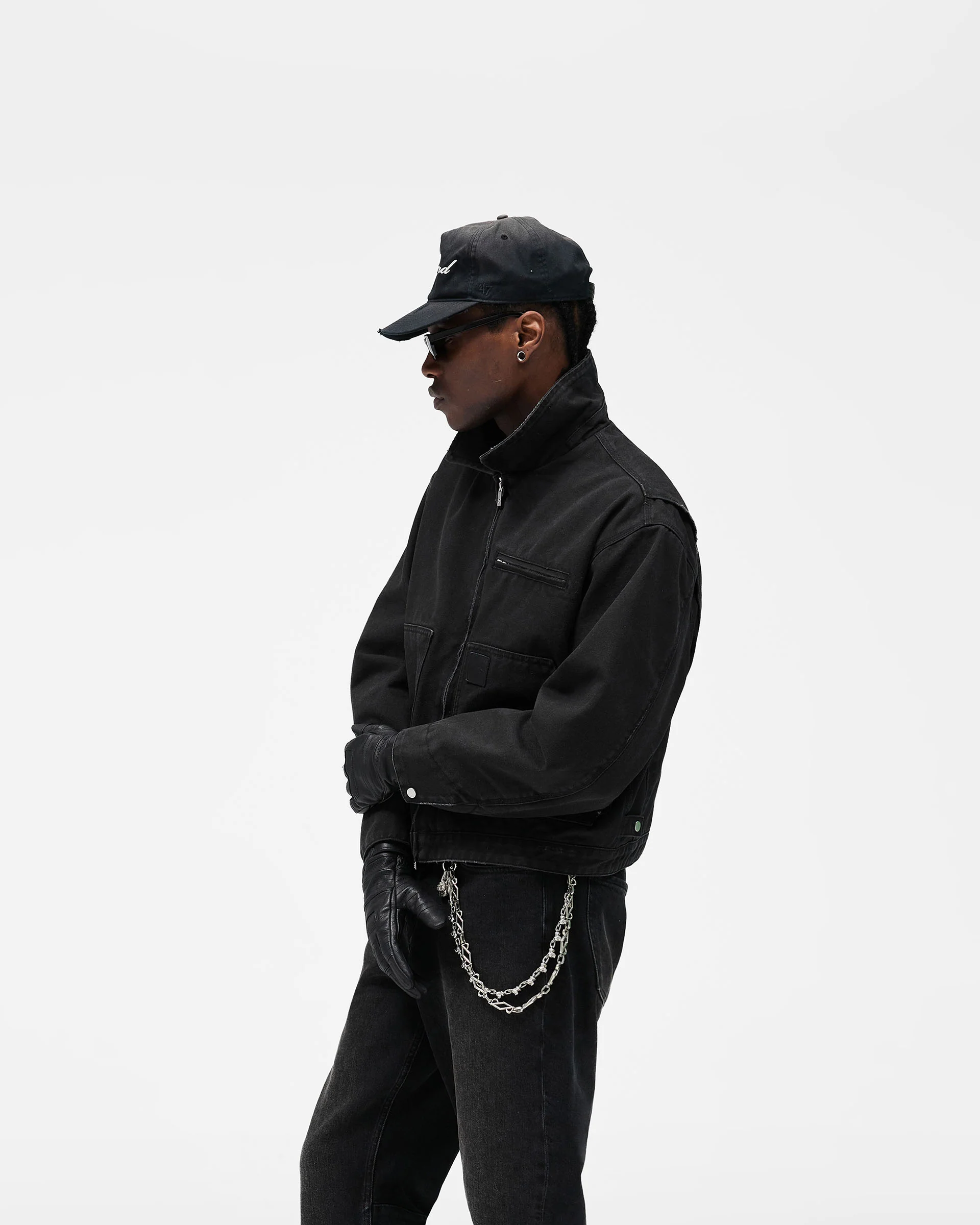 Heaton Workwear Jacket - Washed Black - Image 2