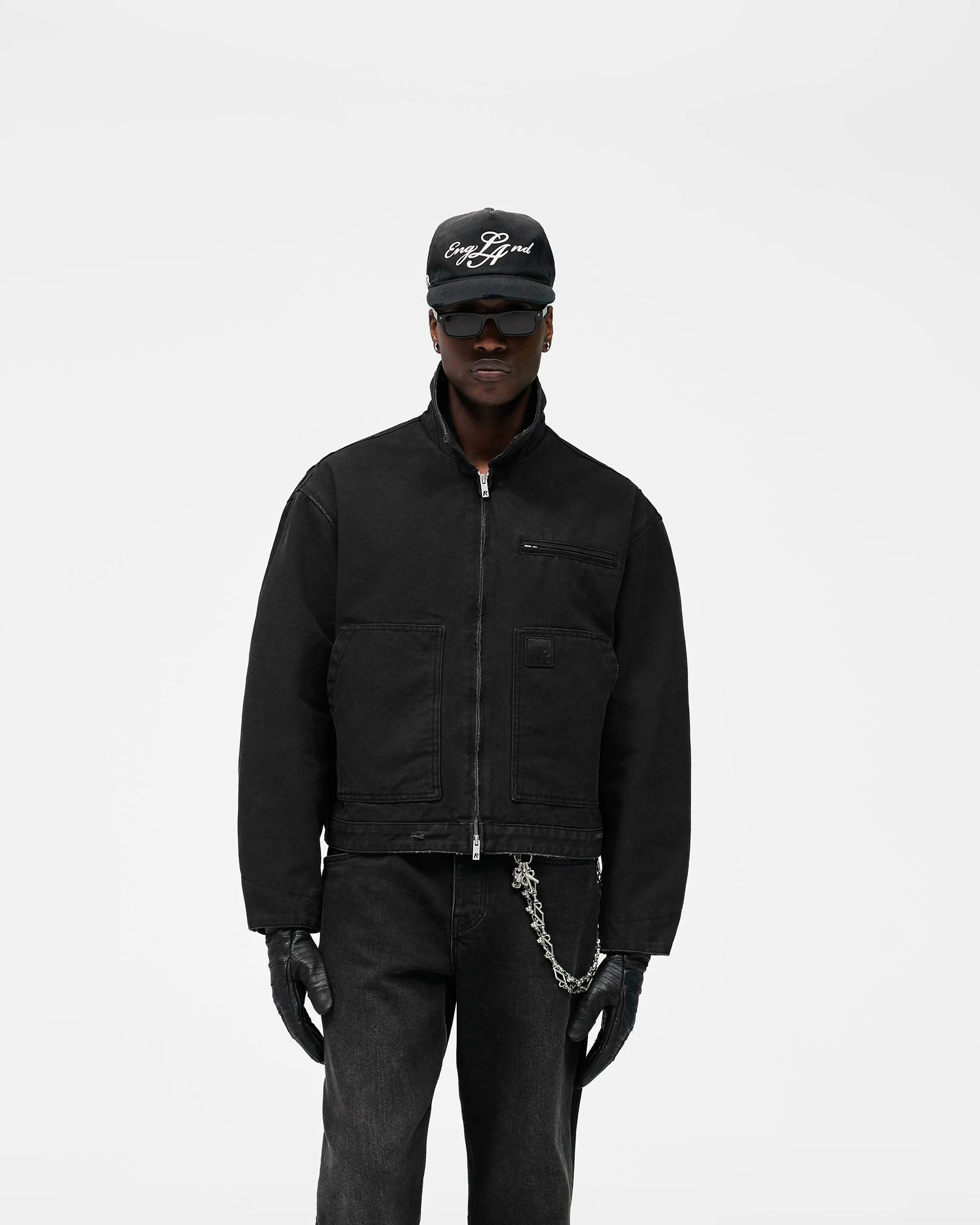 Heaton Workwear Jacket - Washed Black - Image 3