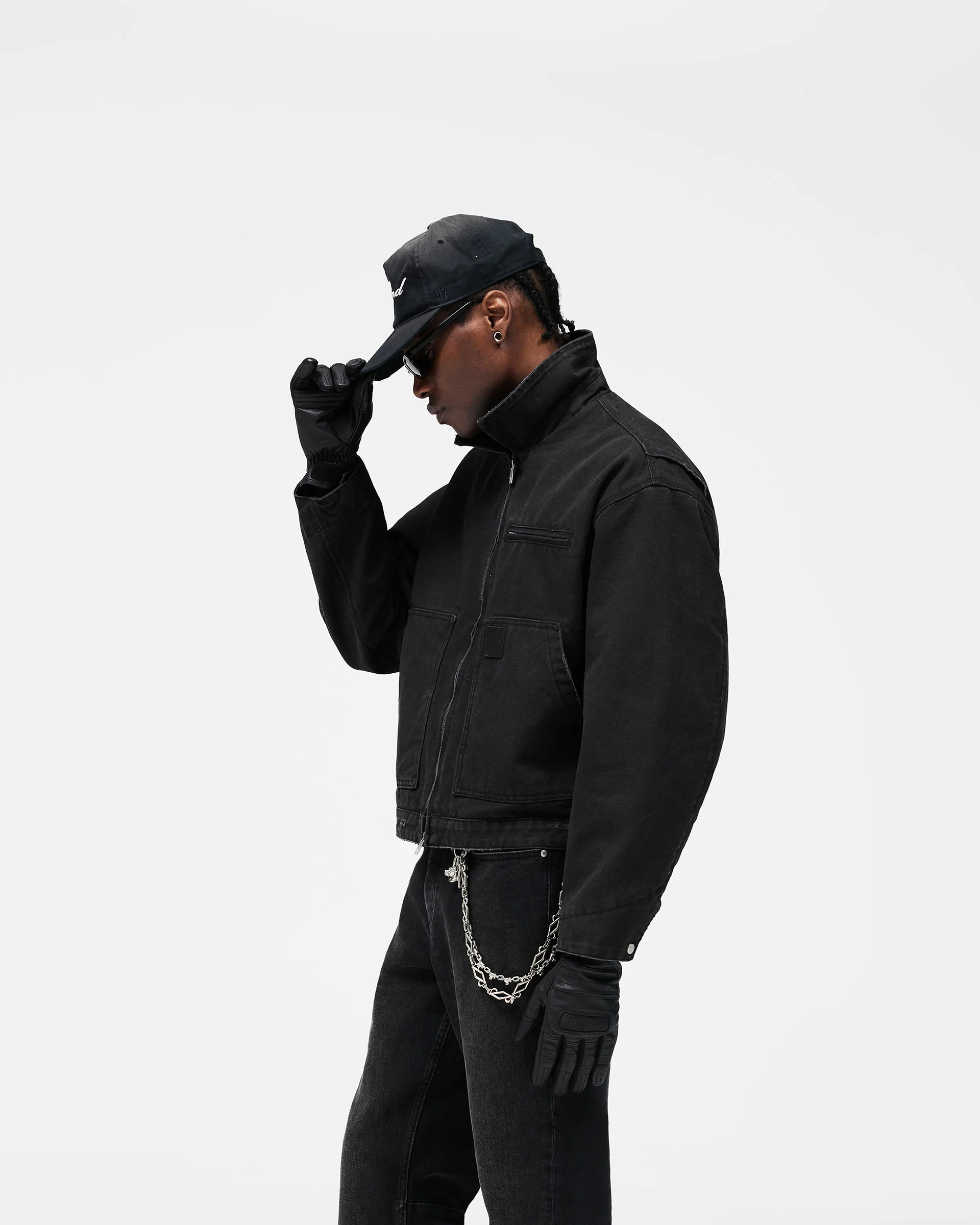 Heaton Workwear Jacket - Washed Black - Image 5
