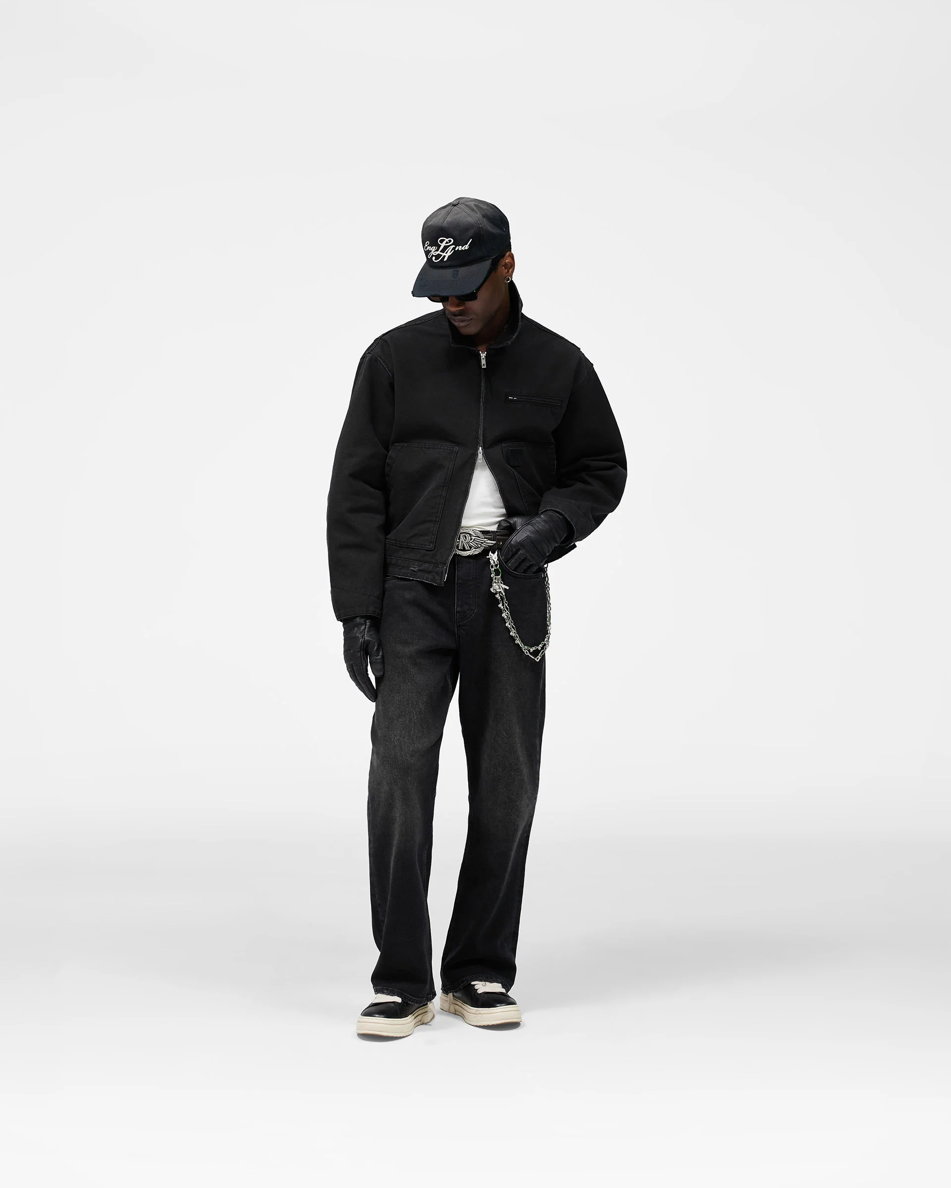 Heaton Workwear Jacket - Washed Black - Image 9