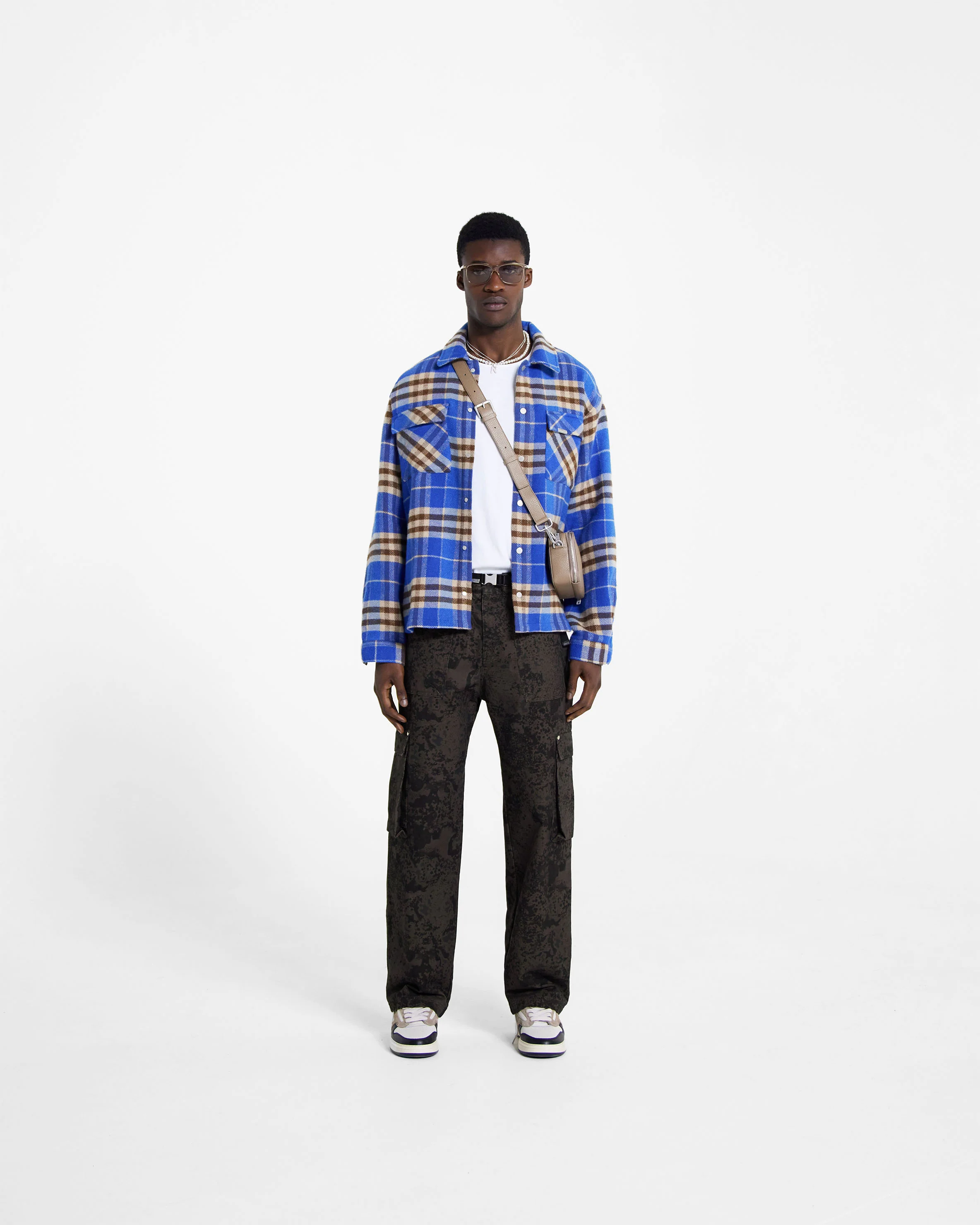 Heavyweight Initial Flannel Shirt - Cobalt - Image 8