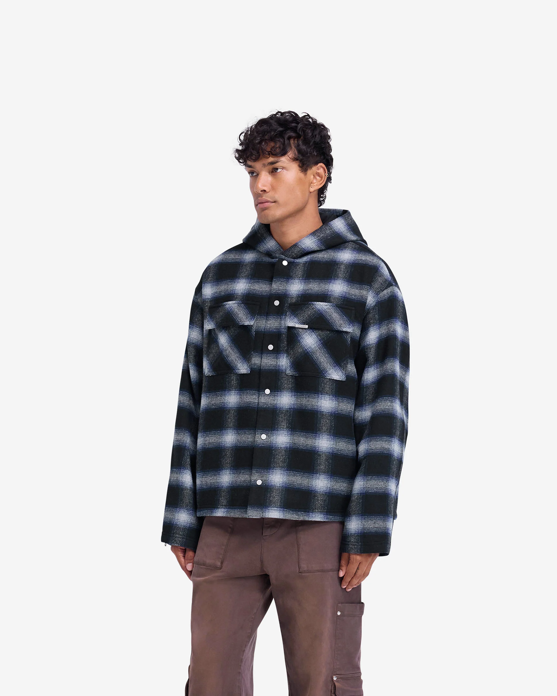 Hooded Overshirt - Midnight Navy - Image 2