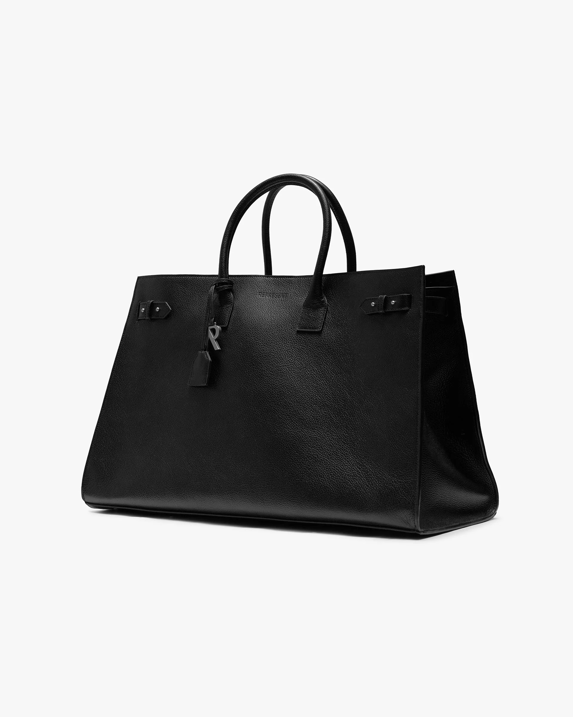 HTN XL Leather Bag - Black - Image 2