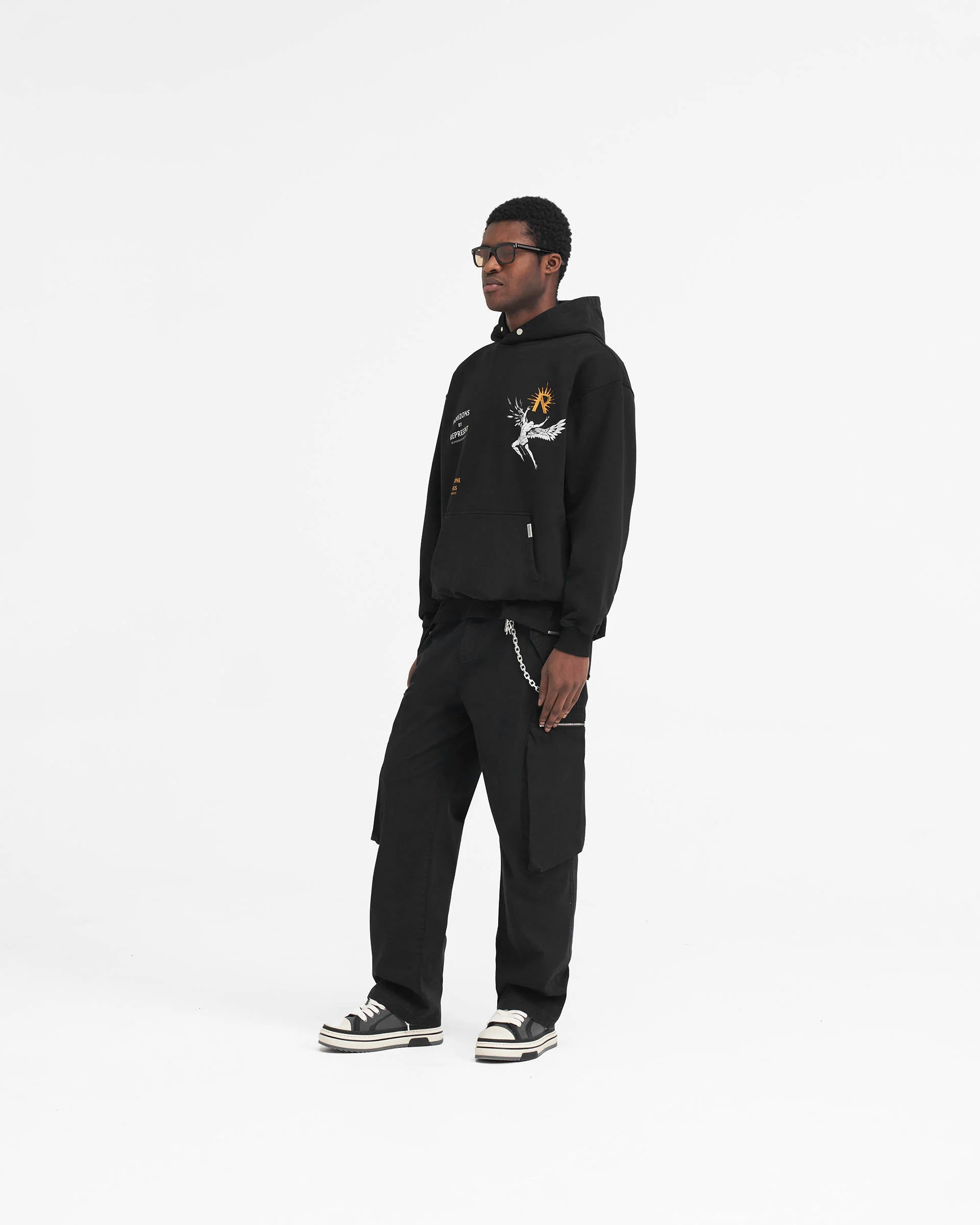 Icarus Hoodie - Jet Black - Image 9