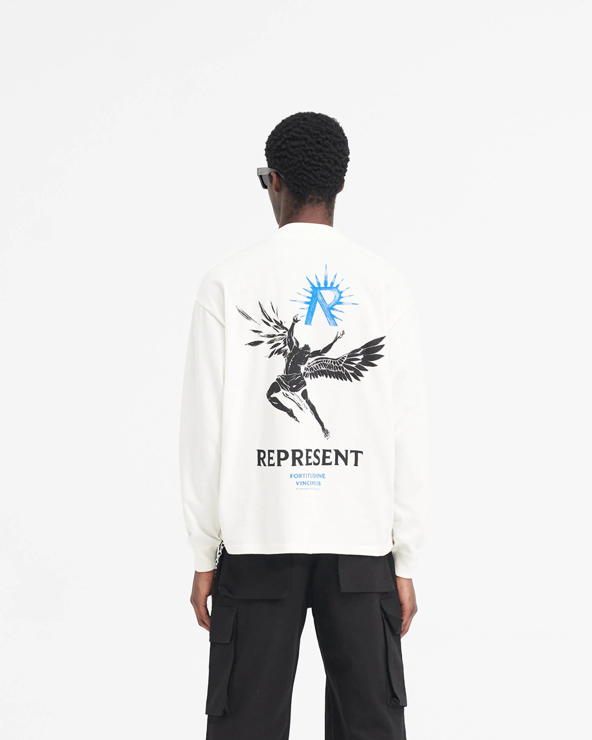 Icarus Long Sleeve T-Shirt - Flat White - Image 4