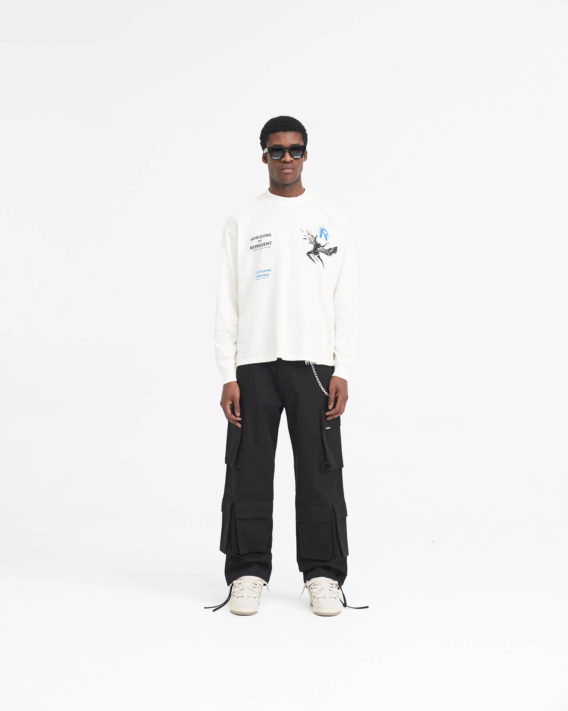 Icarus Long Sleeve T-Shirt - Flat White - Image 7