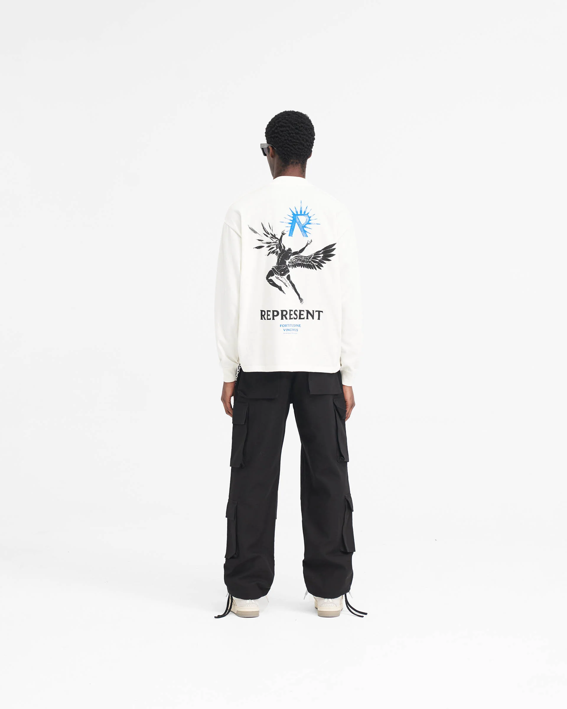Icarus Long Sleeve T-Shirt - Flat White - Image 9