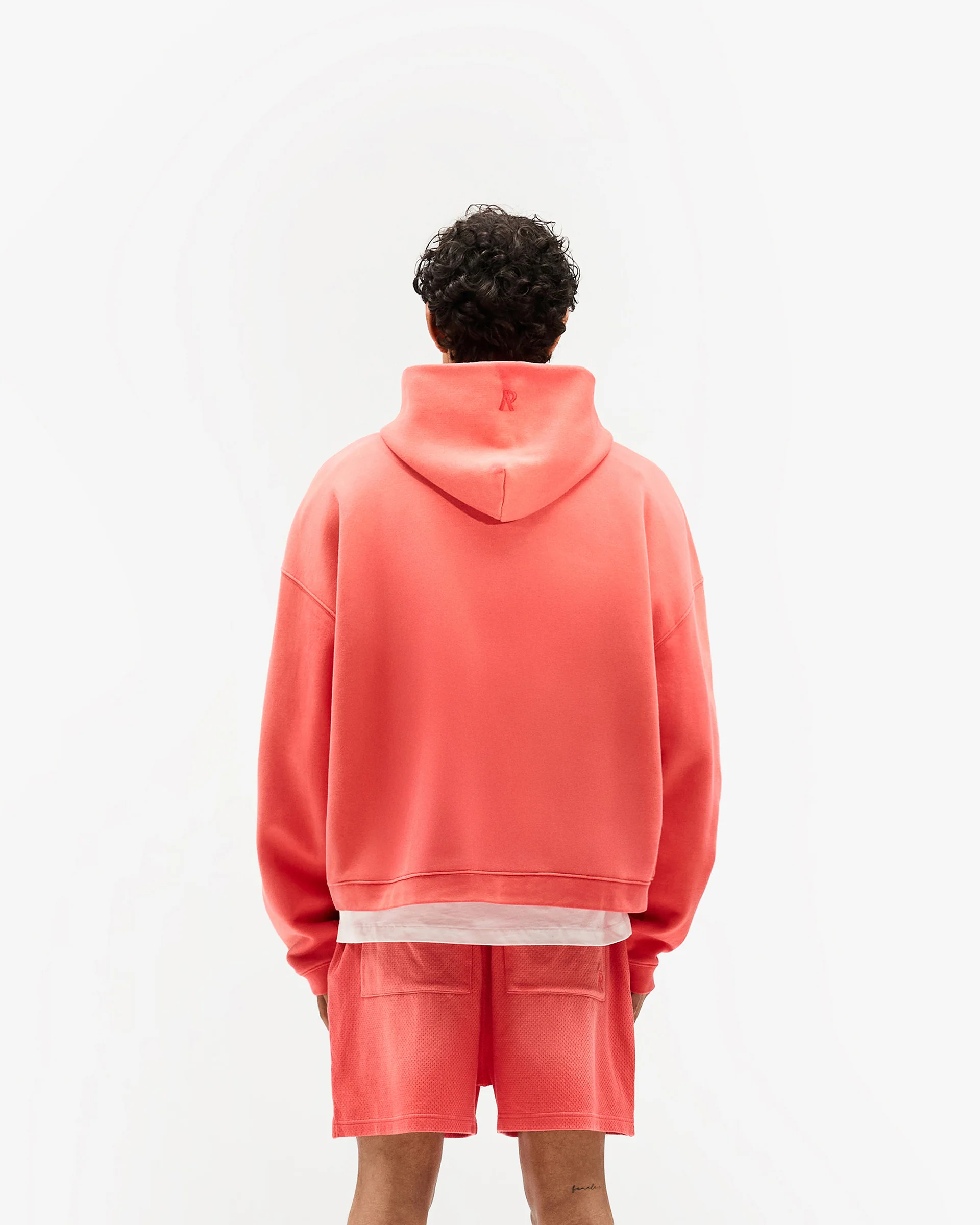 Initial Boxy Hoodie - Vintage Red - Image 10