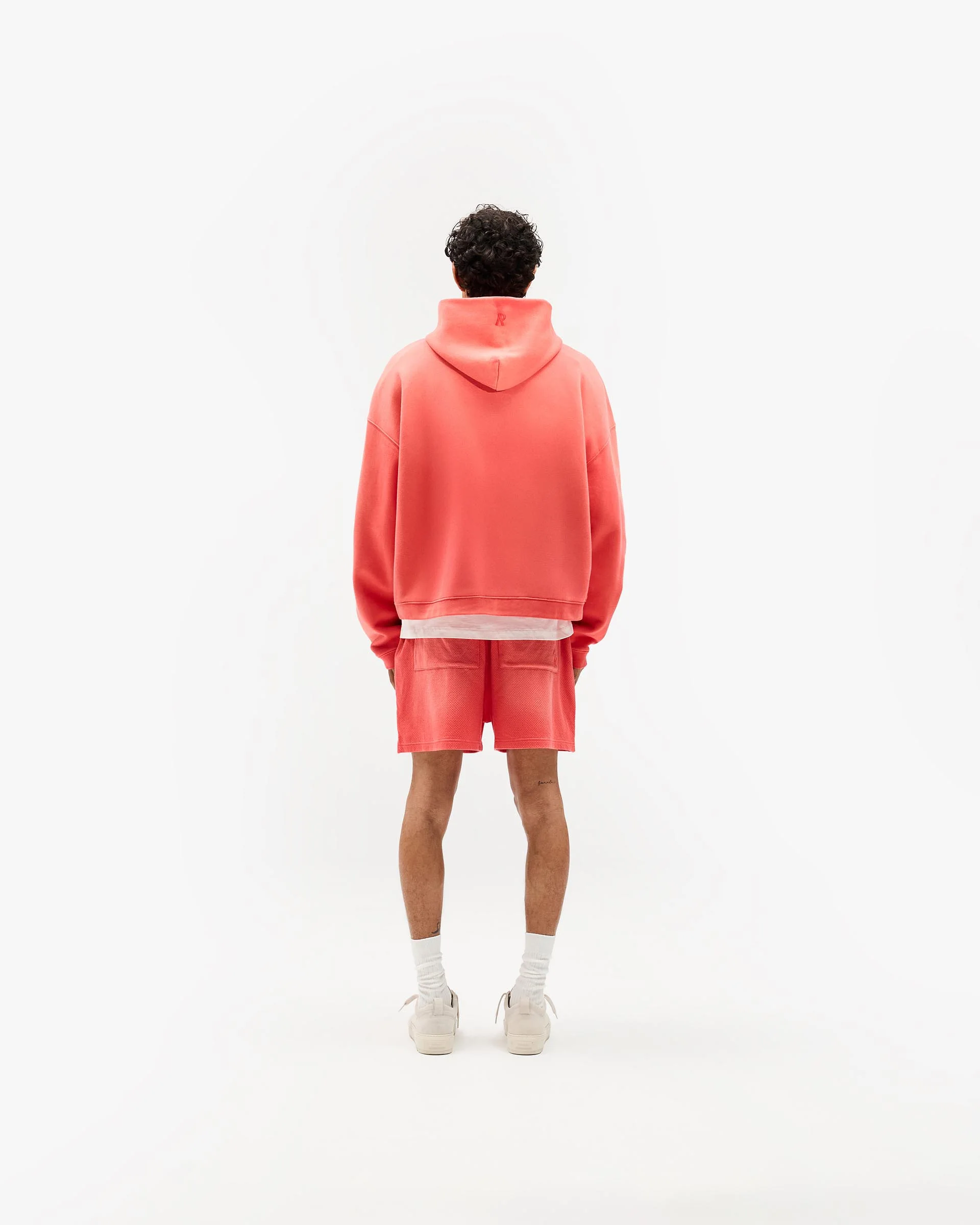 Initial Boxy Hoodie - Vintage Red - Image 13