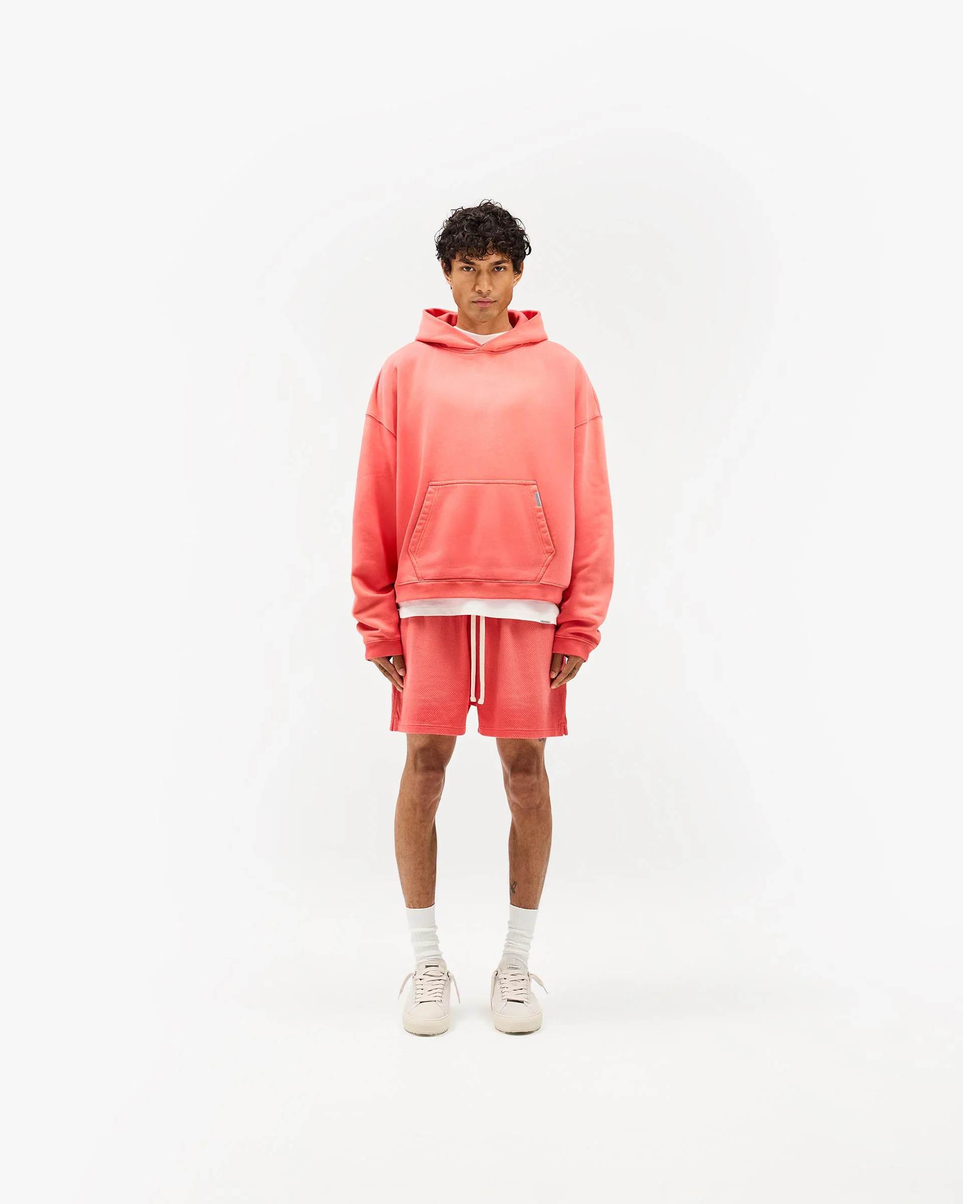 Initial Boxy Hoodie - Vintage Red - Image 6