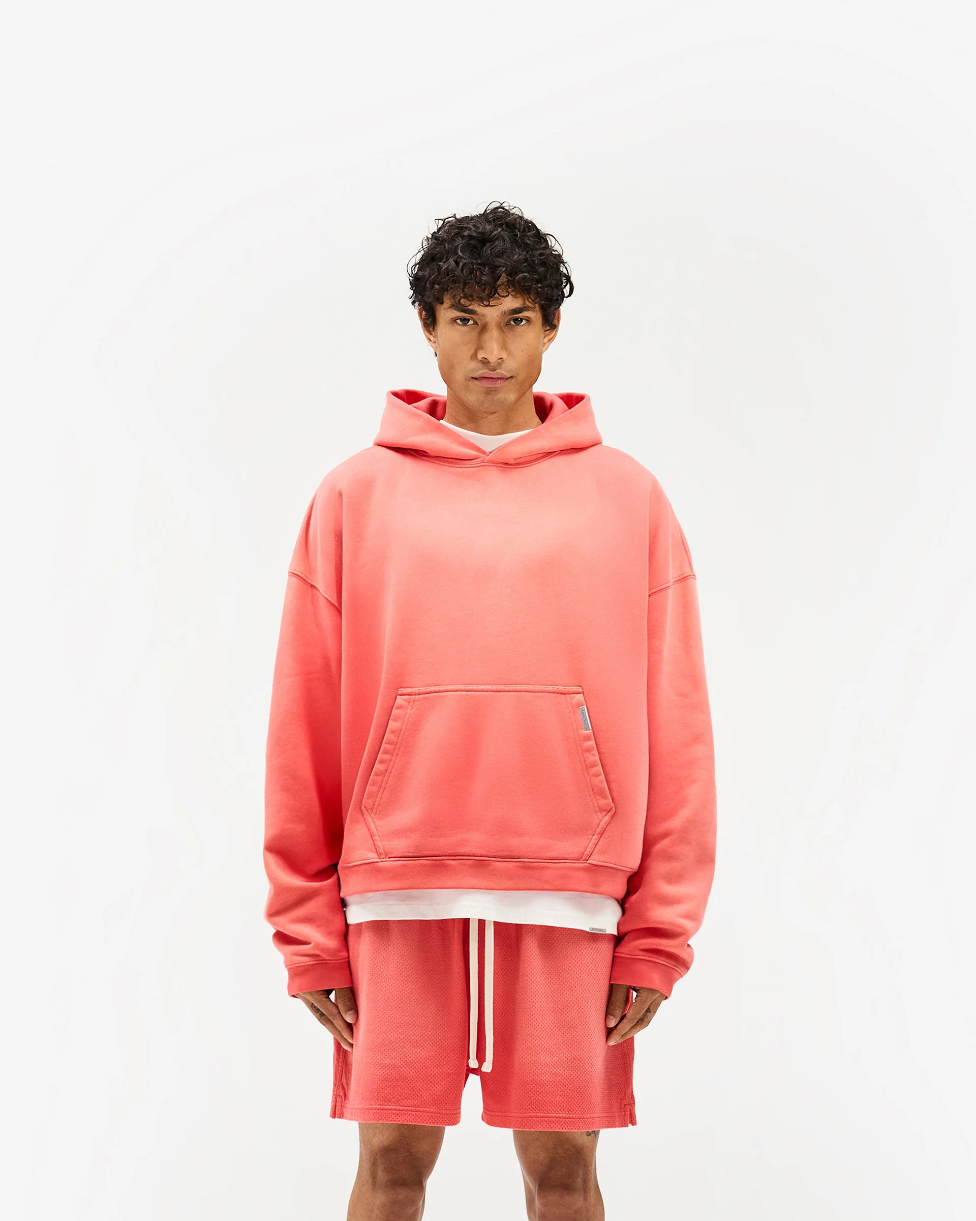 Initial Boxy Hoodie - Vintage Red - Image 8