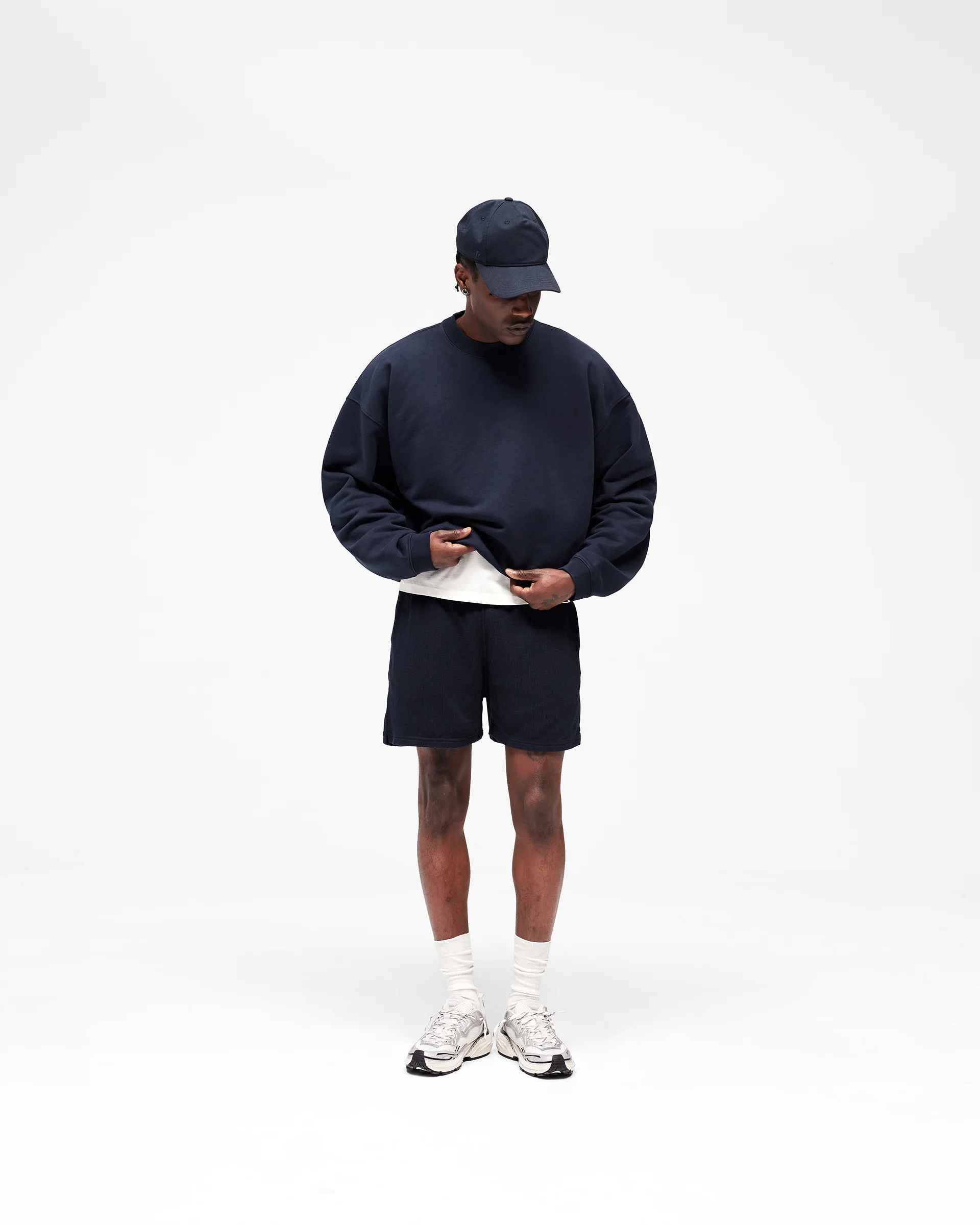 Initial Boxy Sweater - Midnight Navy - Image 8