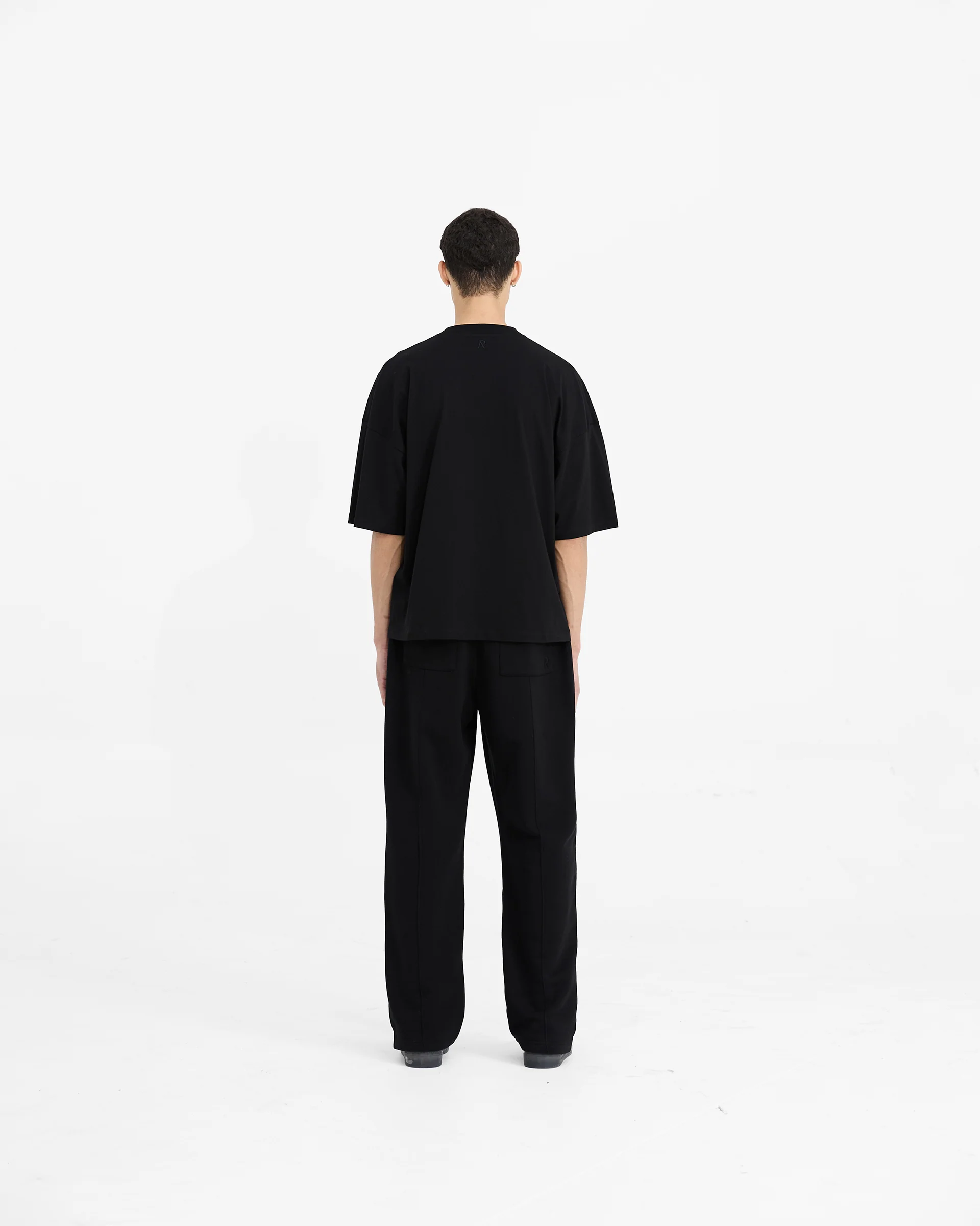 Initial Boxy T-Shirt - Black - Image 7