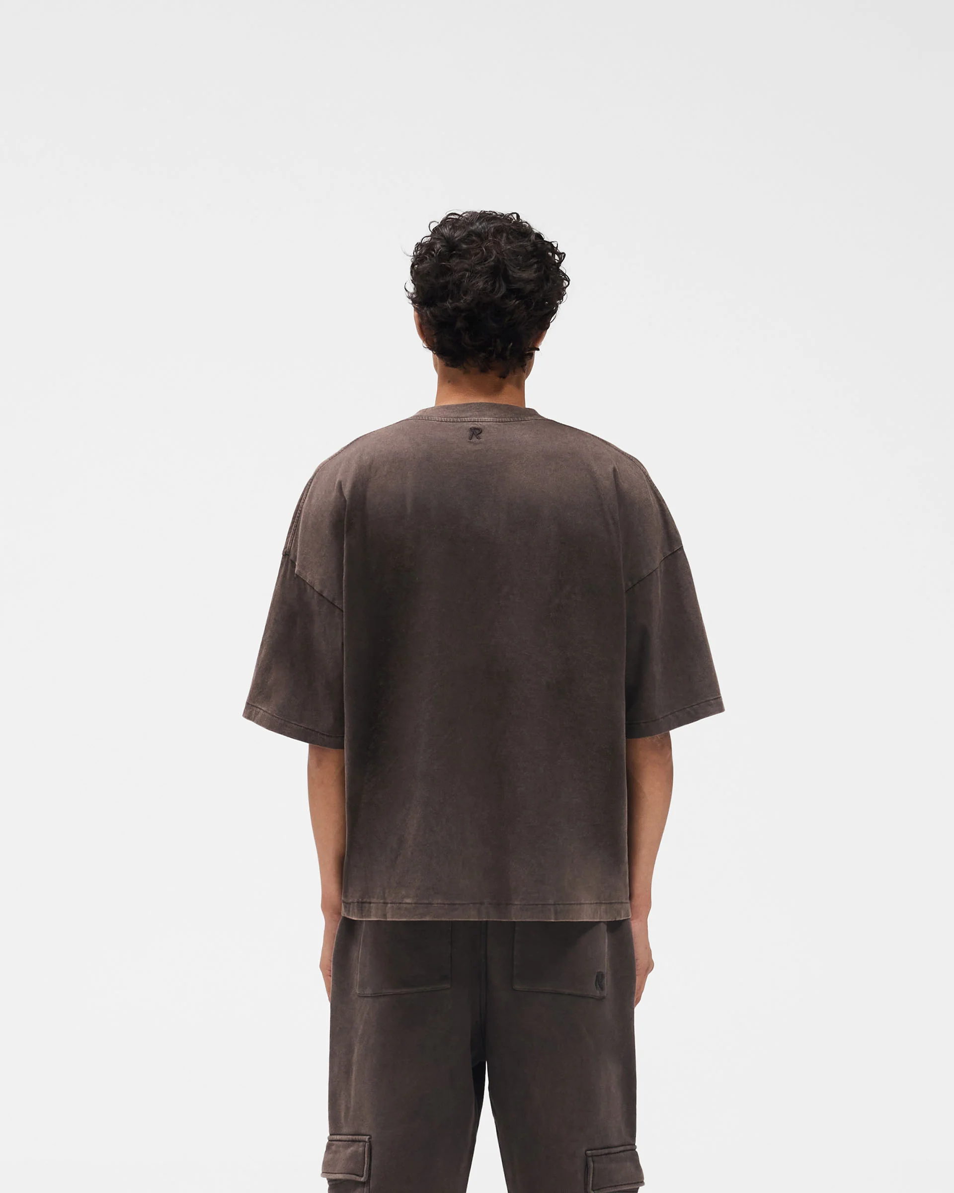 Initial Boxy T-Shirt - Coffee - Image 6