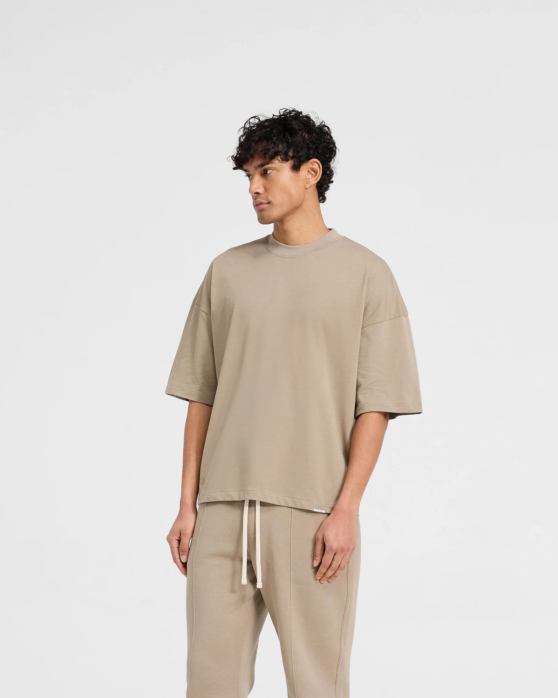 Initial Boxy T-Shirt - Dune - Image 2