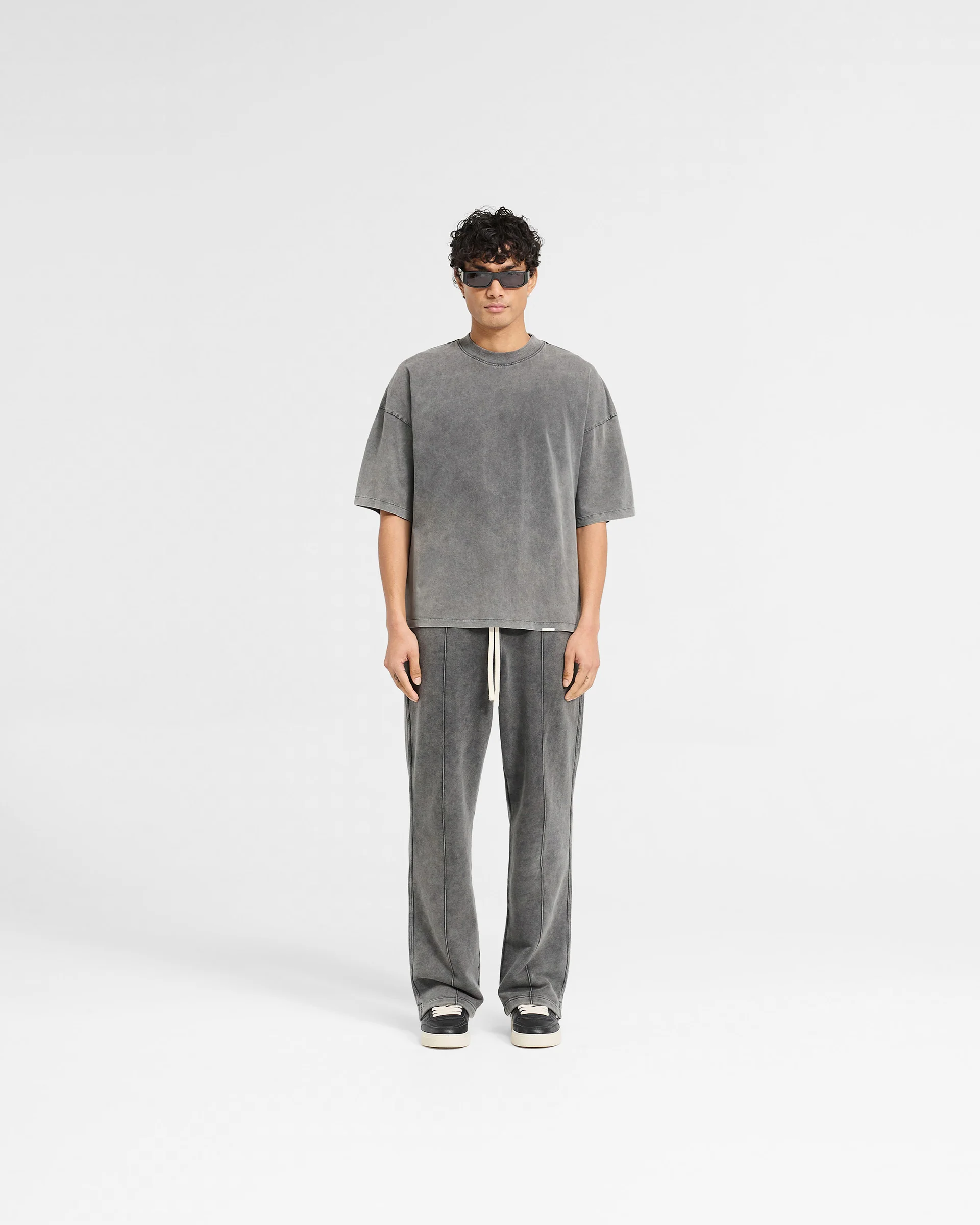 Initial Boxy T-Shirt - Vintage Grey - Image 4