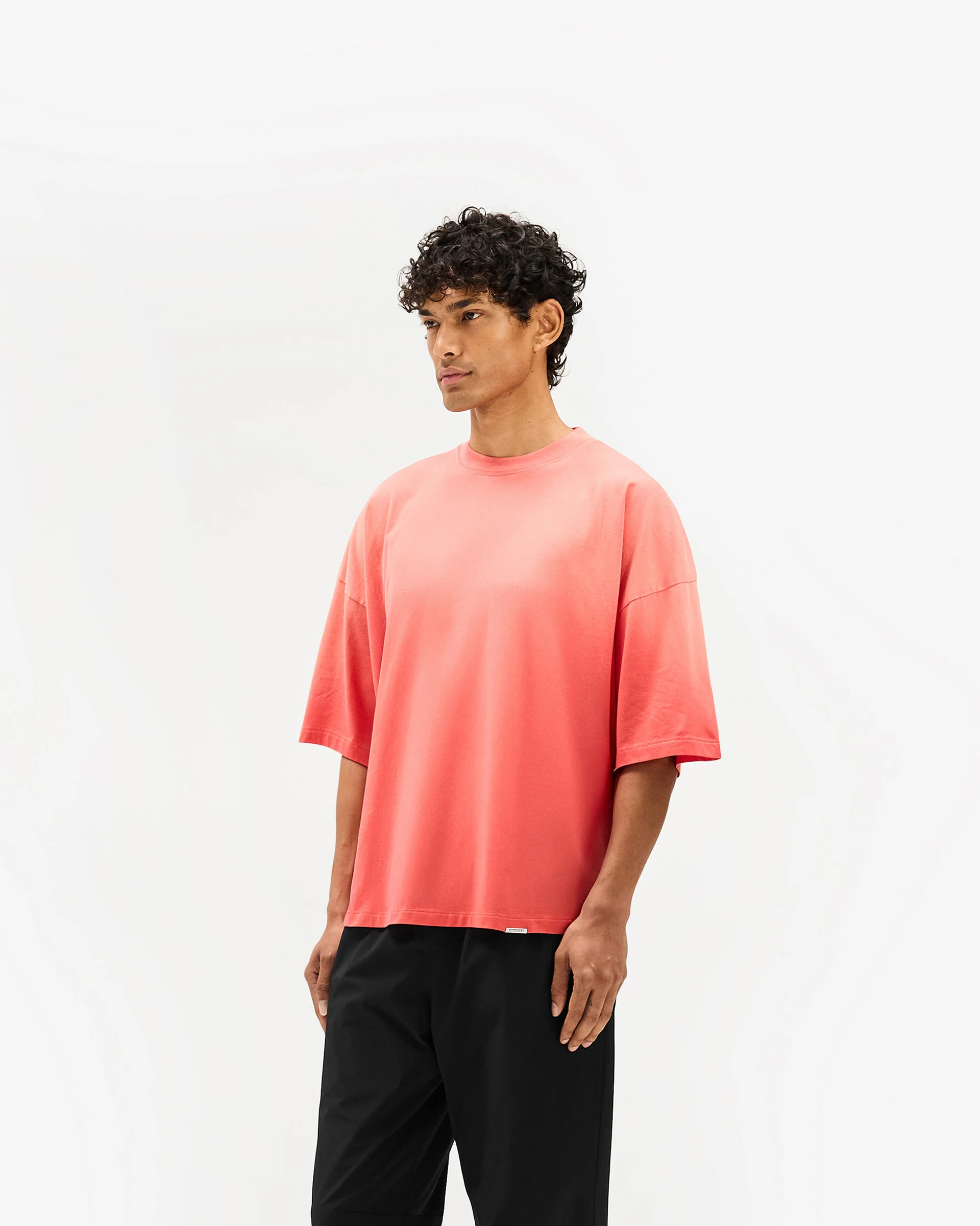 Initial Boxy T-Shirt - Vintage Red - Image 2