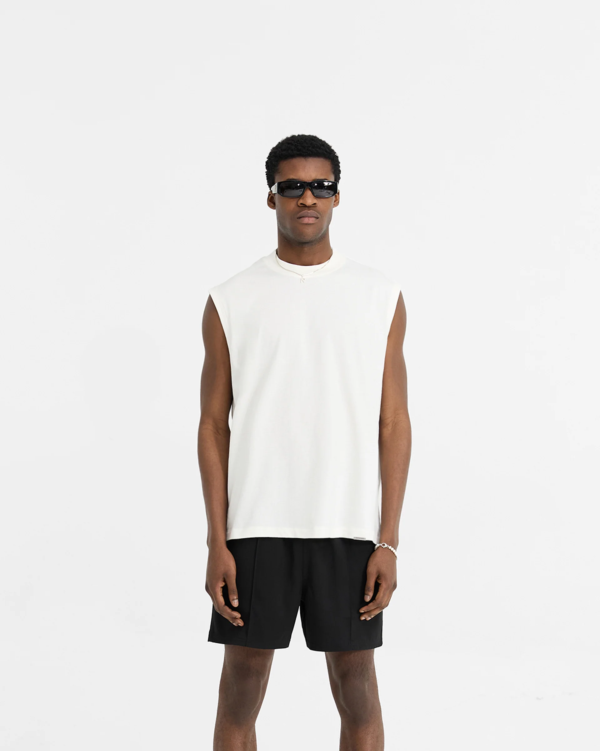 Initial Boxy Tank - Flat White - Image 3